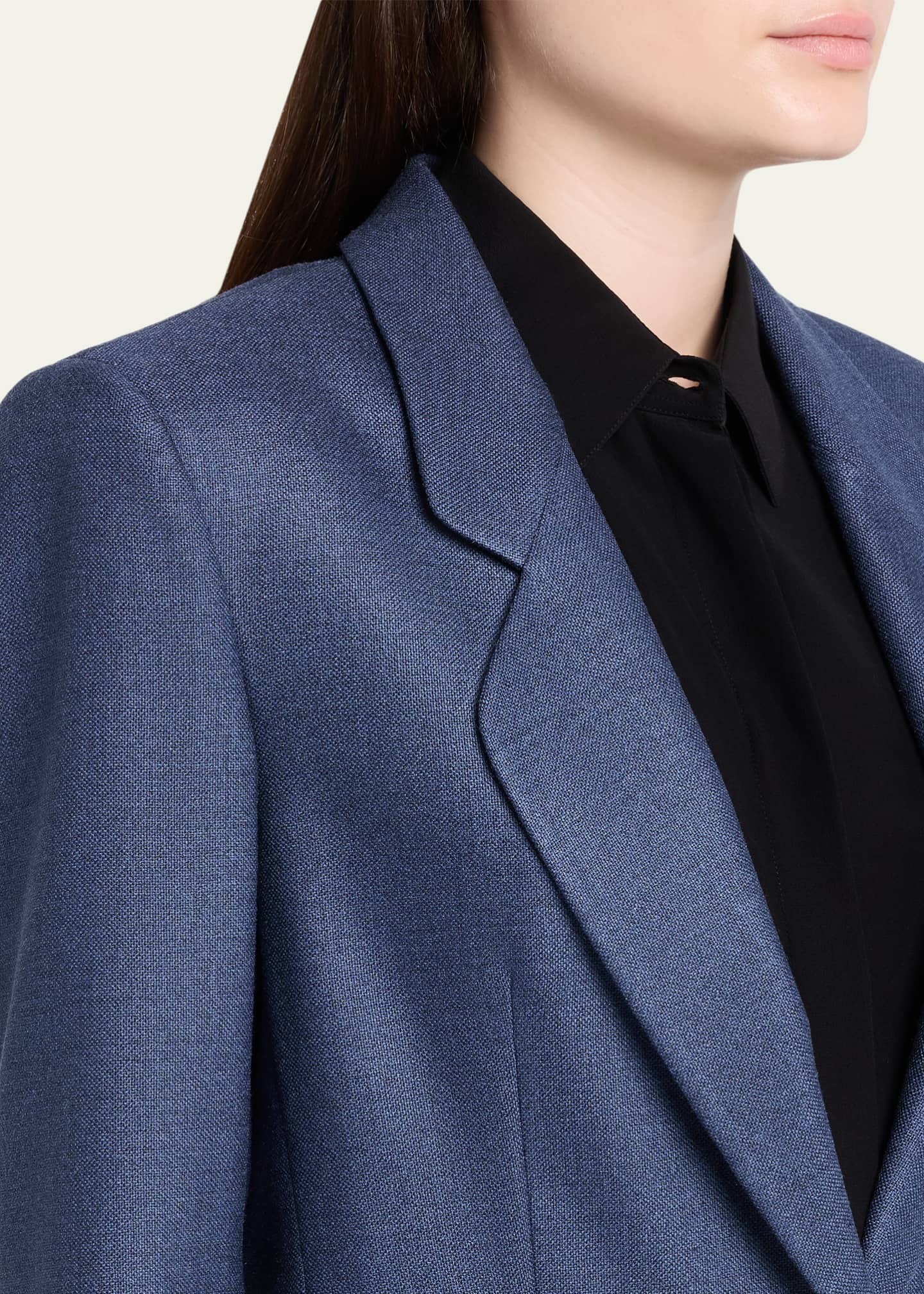 Giorgio Armani Single-Breasted Silk Blazer Jacket - Bergdorf Goodman
