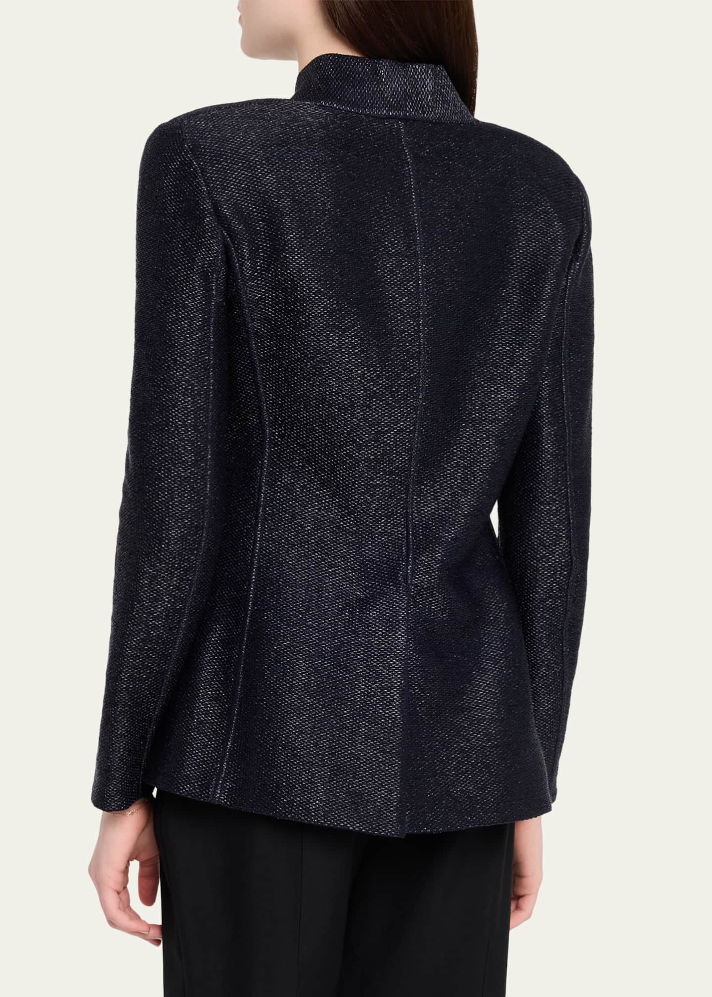 Giorgio Armani Metallic Raffia Single-Breasted Jacket - Bergdorf