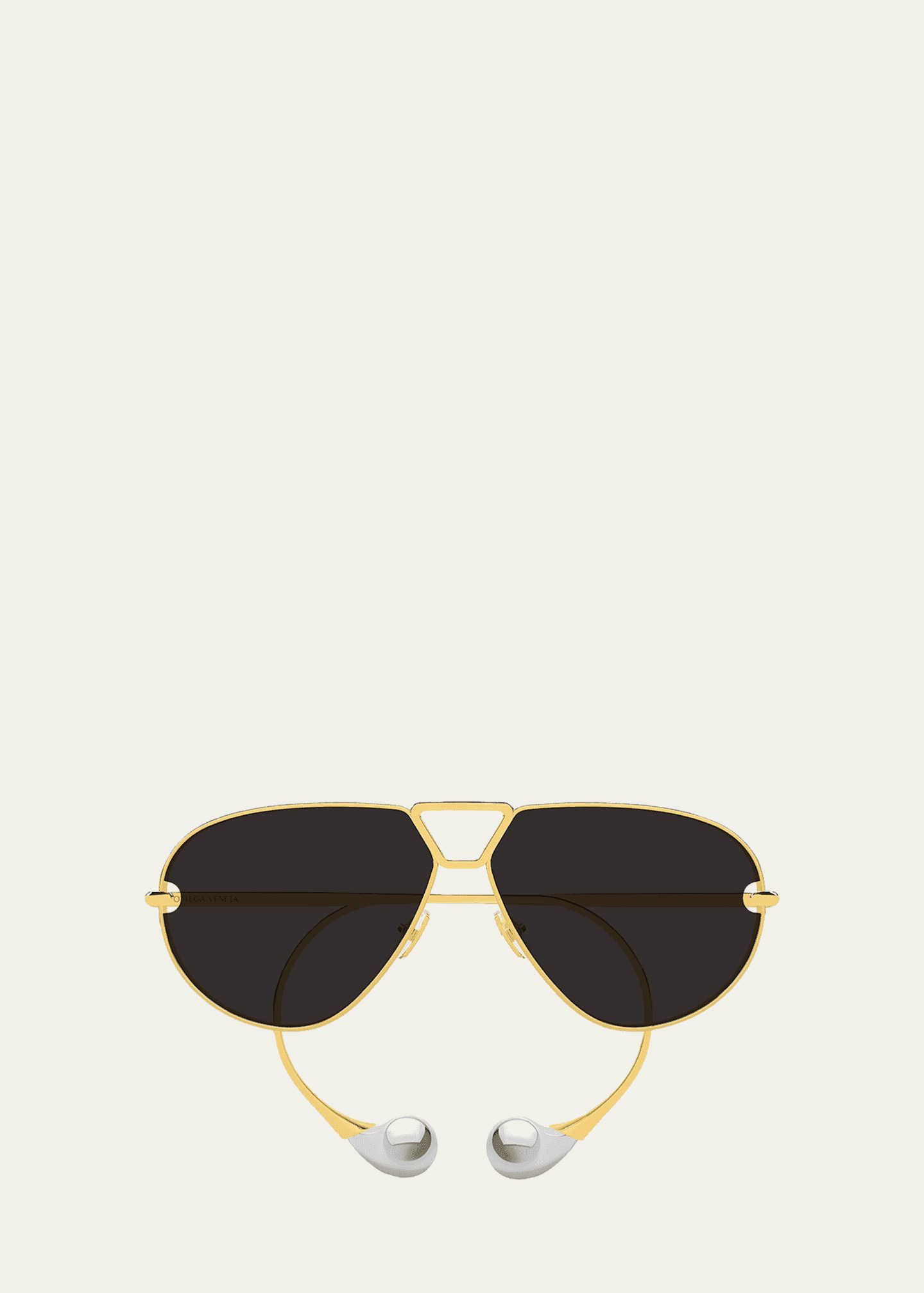 美品 Bottega Veneta アイボリー ザ ボルド 37 箱あり Bottega Veneta Drop 64mm Metal Aviator Sunglasses - Bergdorf Goodman