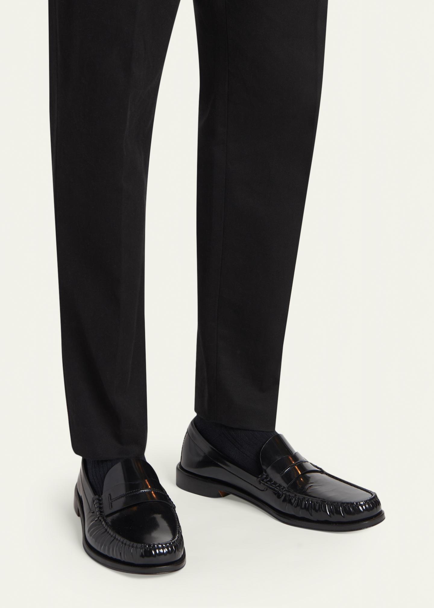 TOM FORD LEATHER PENNY LOAFER SLPIPPER DRESS SHOES 9 BLACK  $1800 MOCCASIN TOM FORD Men main image 2