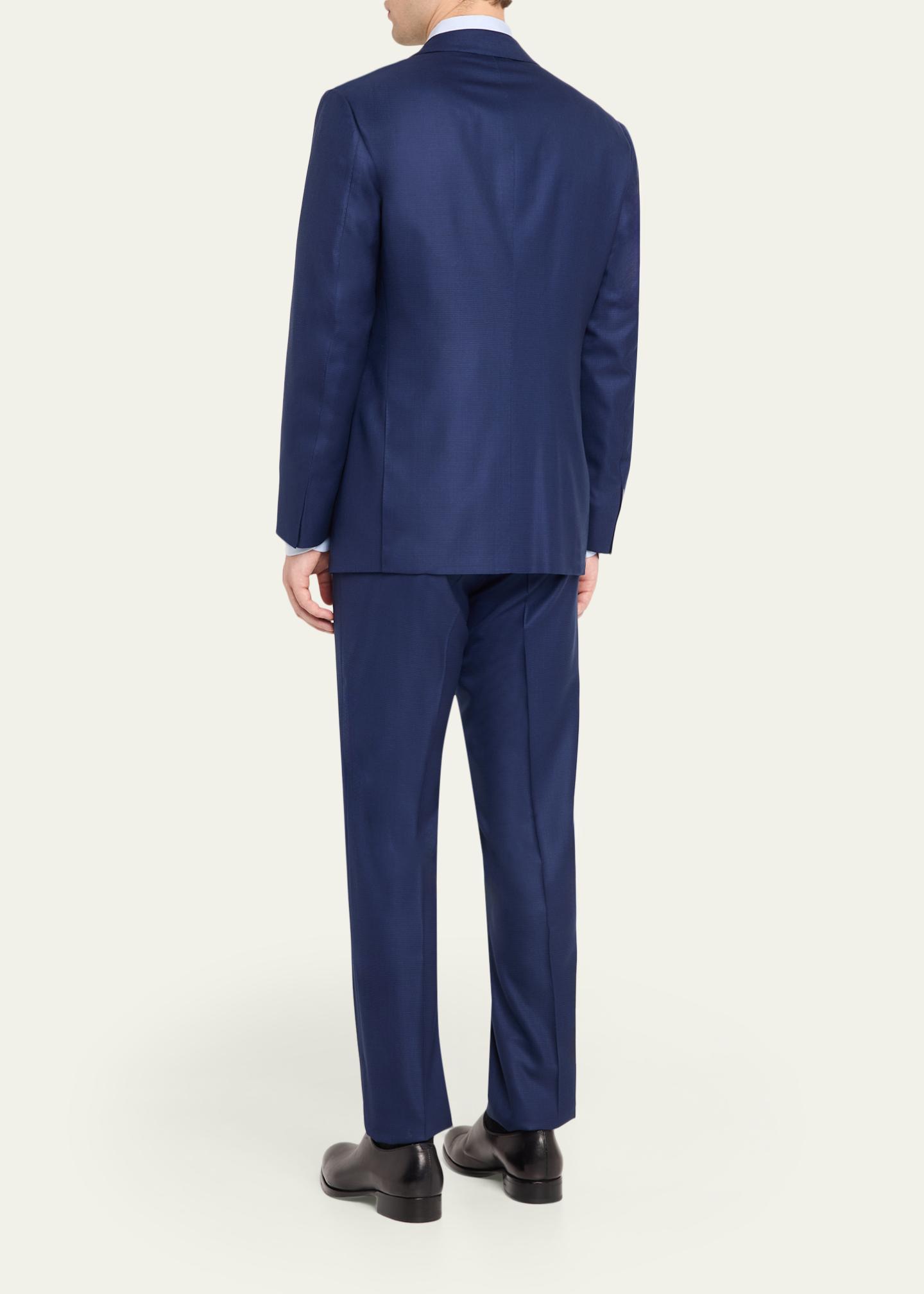 Cesare Attolini Men's Wool Mini-Check Two-Piece Suit - Bergdorf