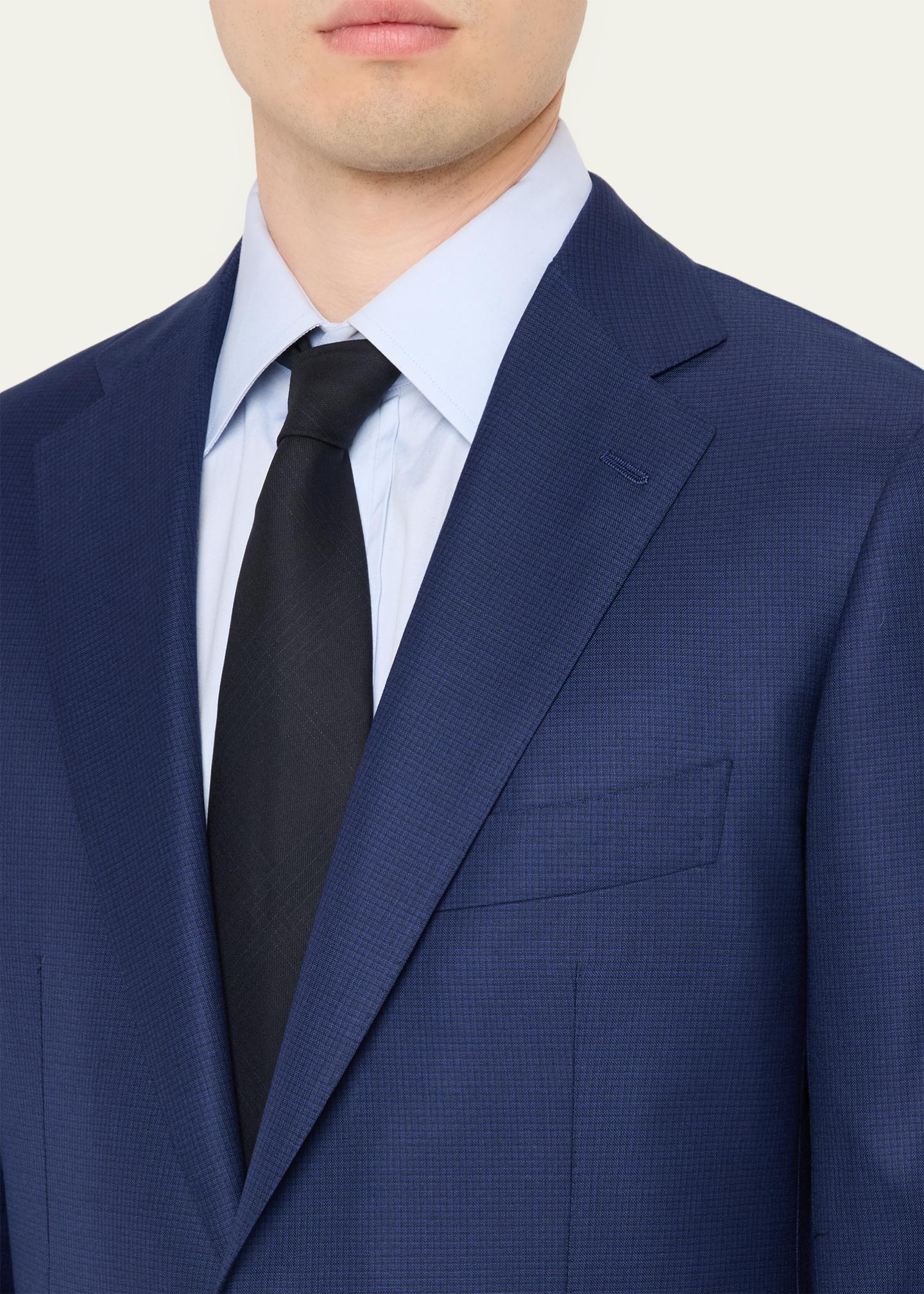 Cesare Attolini Men's Wool Mini-Check Two-Piece Suit - Bergdorf