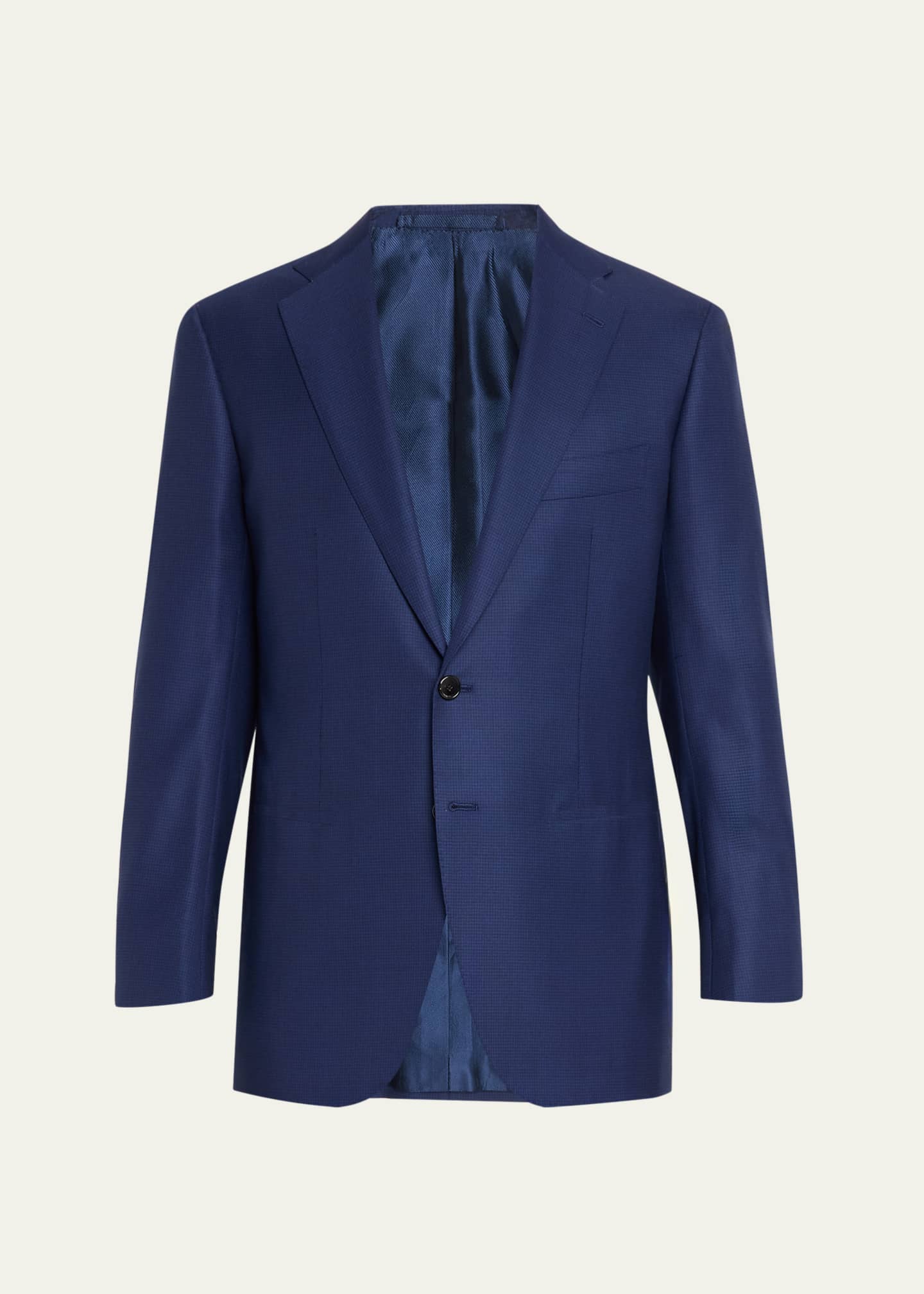 Cesare Attolini Men's Wool Mini-Check Two-Piece Suit - Bergdorf