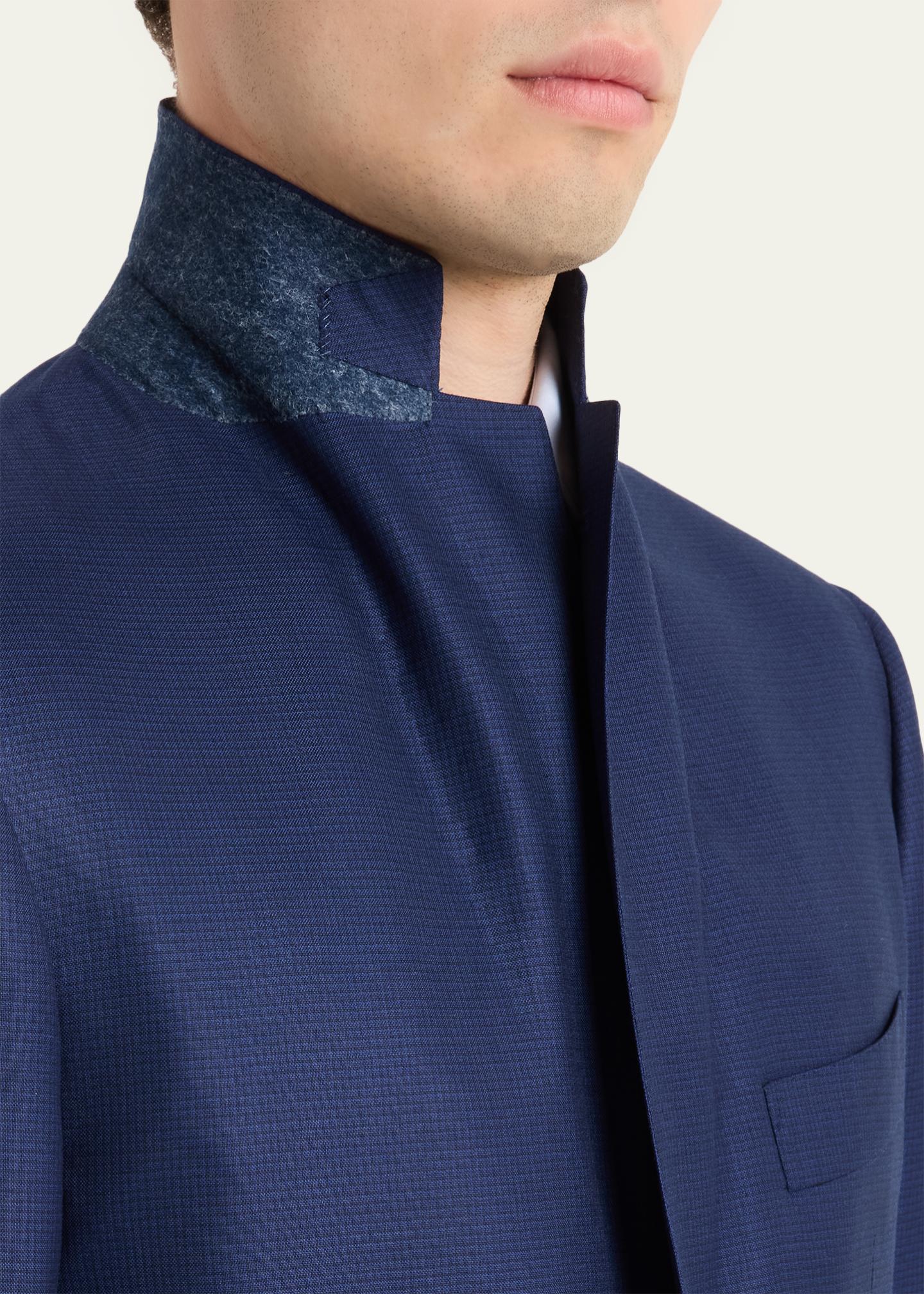Cesare Attolini Men's Wool Mini-Check Two-Piece Suit - Bergdorf