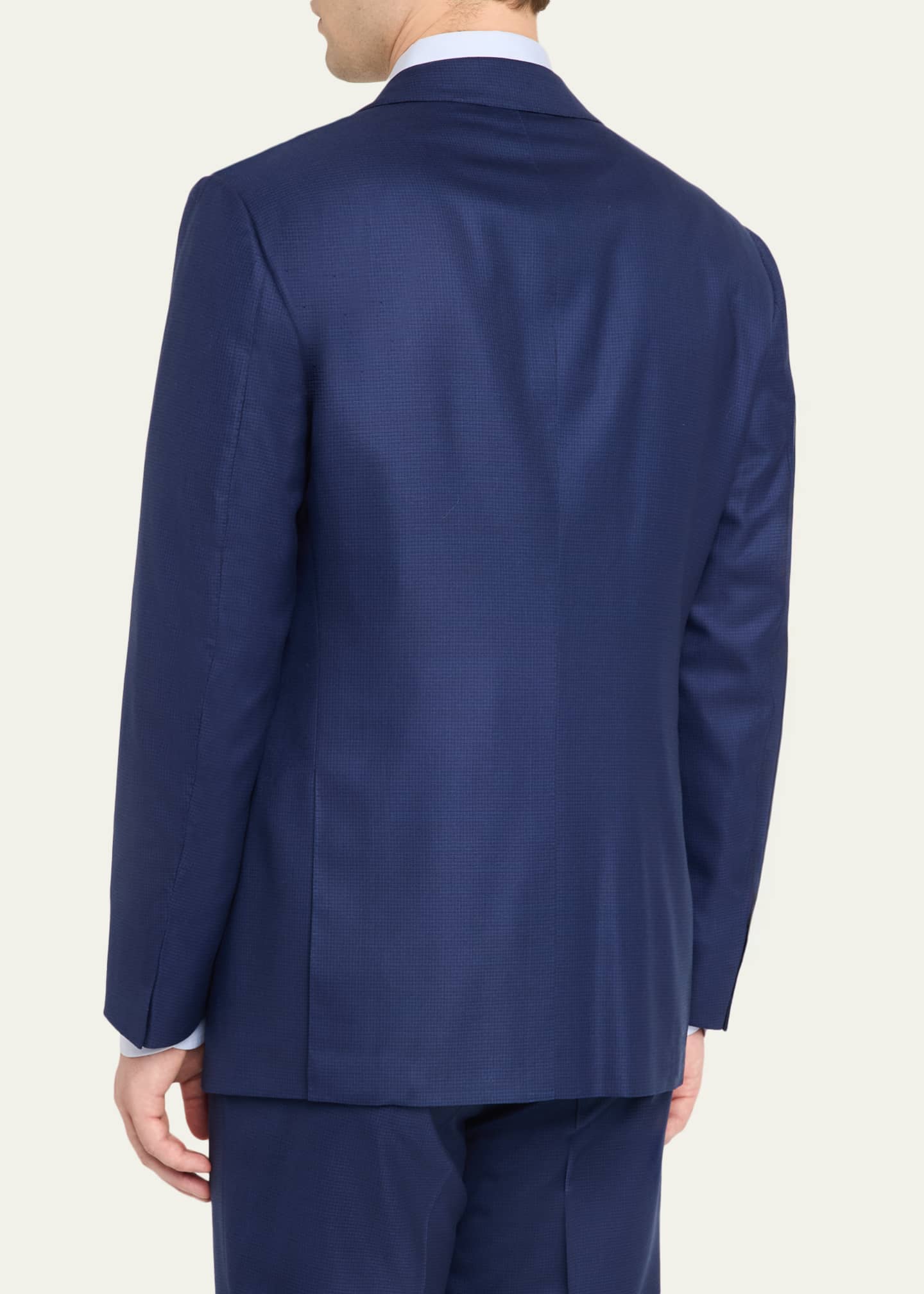Cesare Attolini Men's Wool Mini-Check Two-Piece Suit - Bergdorf
