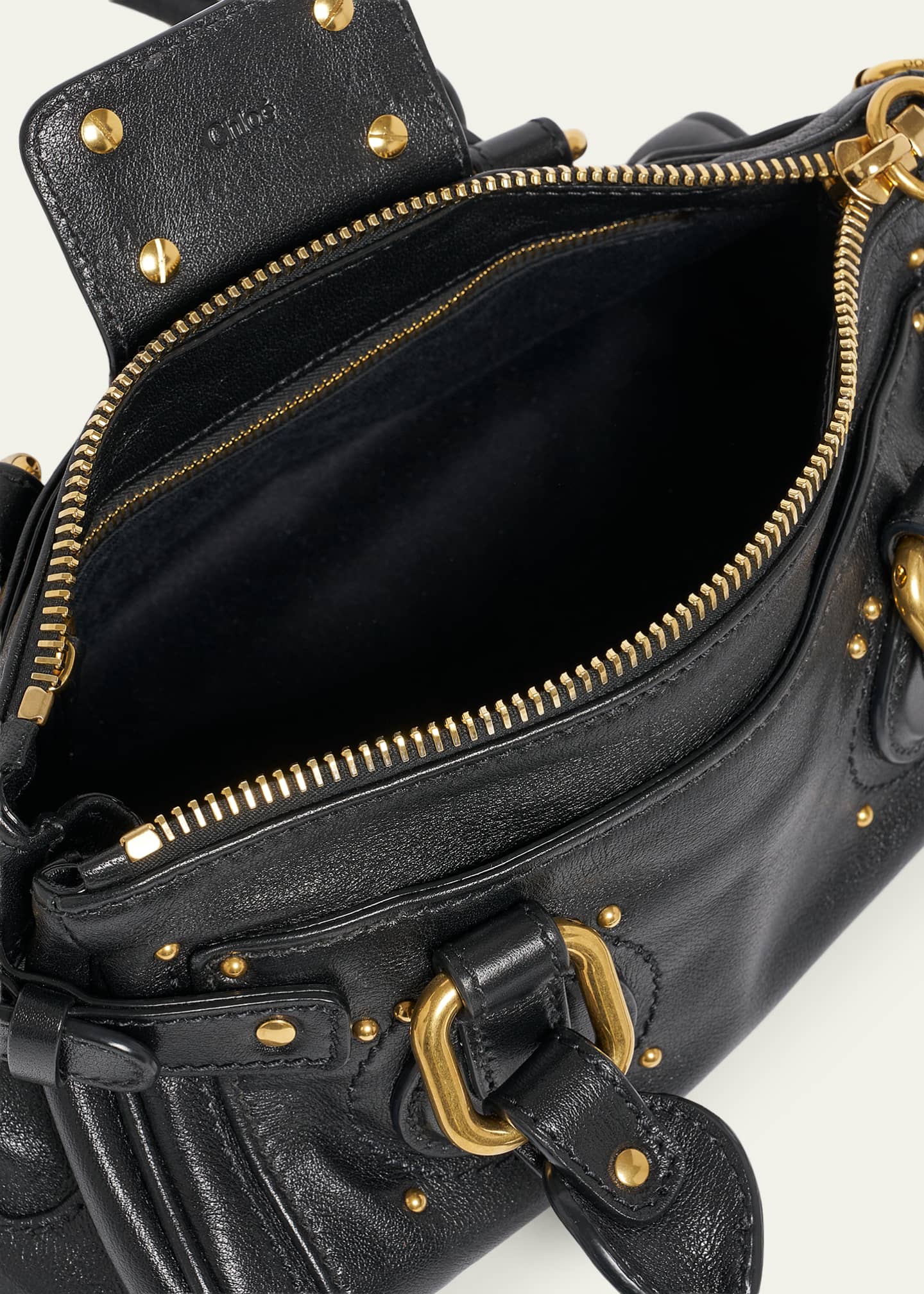 Chloe Small Paddington Padlock Shoulder Bag in Leather - Bergdorf