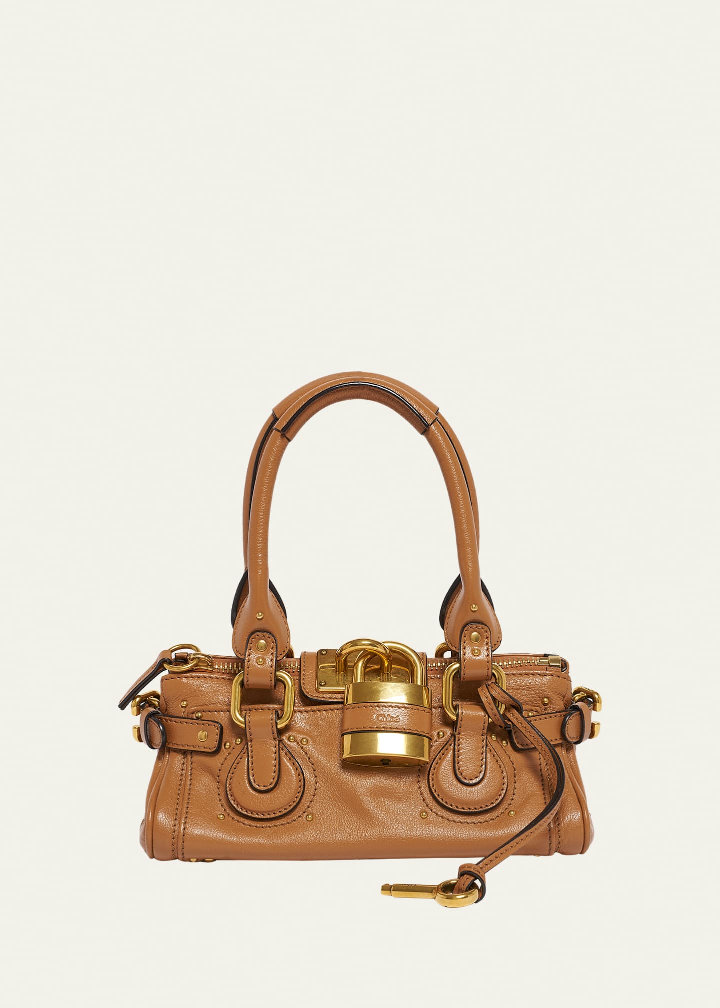 Chloe Small Paddington Padlock Shoulder Bag in Leather - Bergdorf