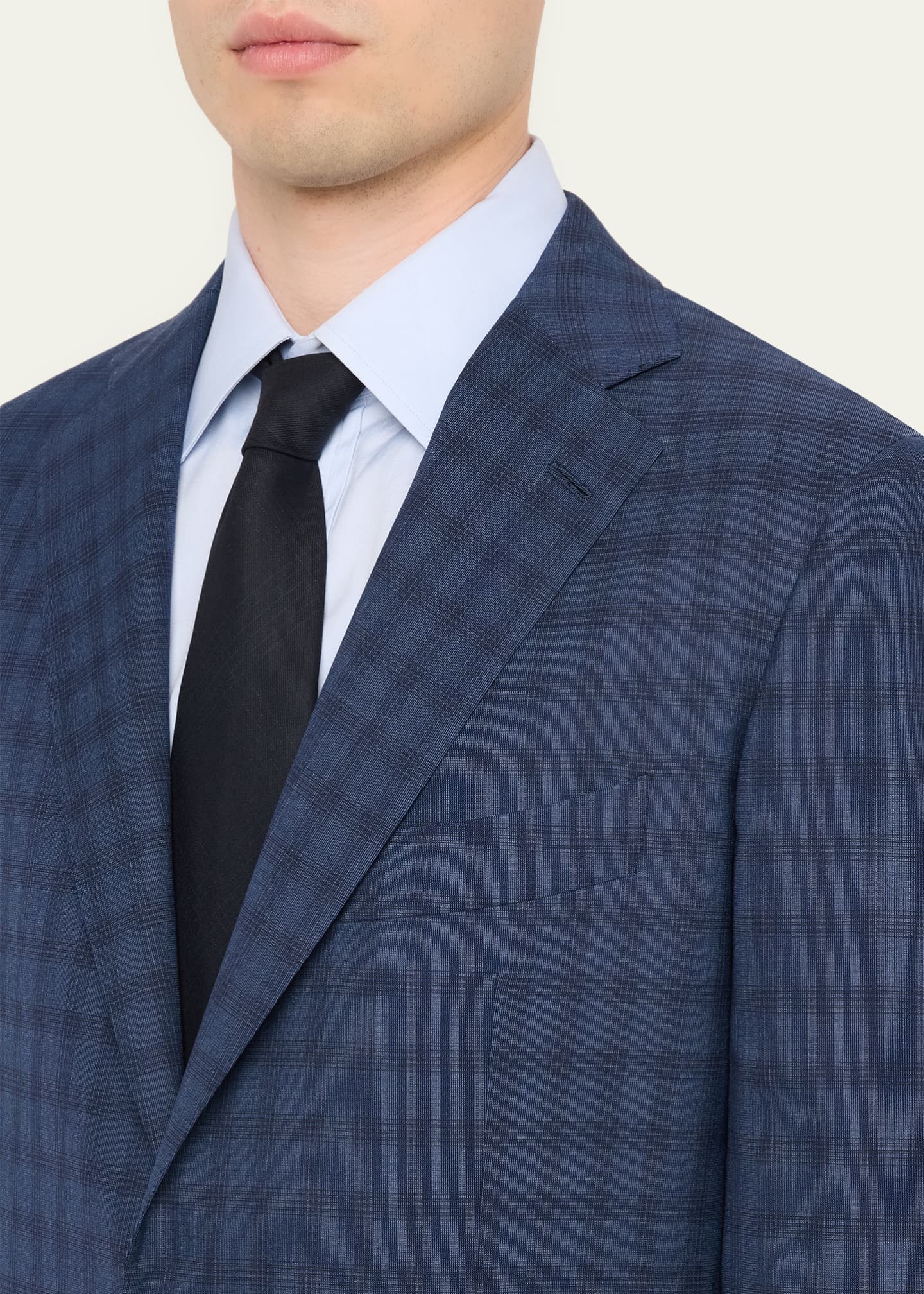 Cesare Attolini Men's Wool Windowpane Check Two-Piece Suit