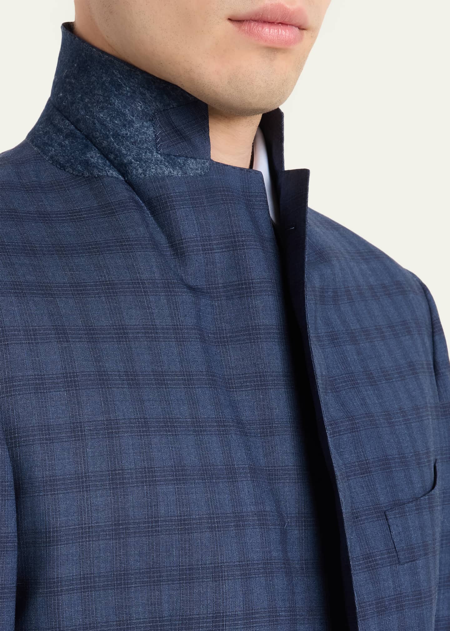 Cesare Attolini Men's Wool Windowpane Check Two-Piece Suit