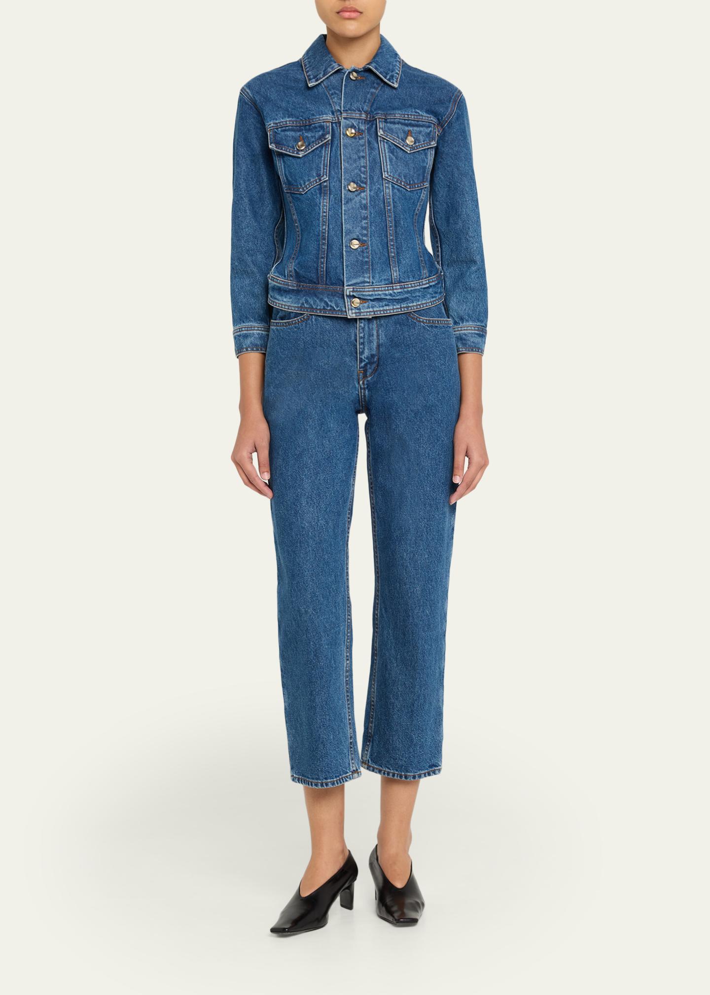 Ossou Drift High-Rise Ankle Jeans - Bergdorf Goodman