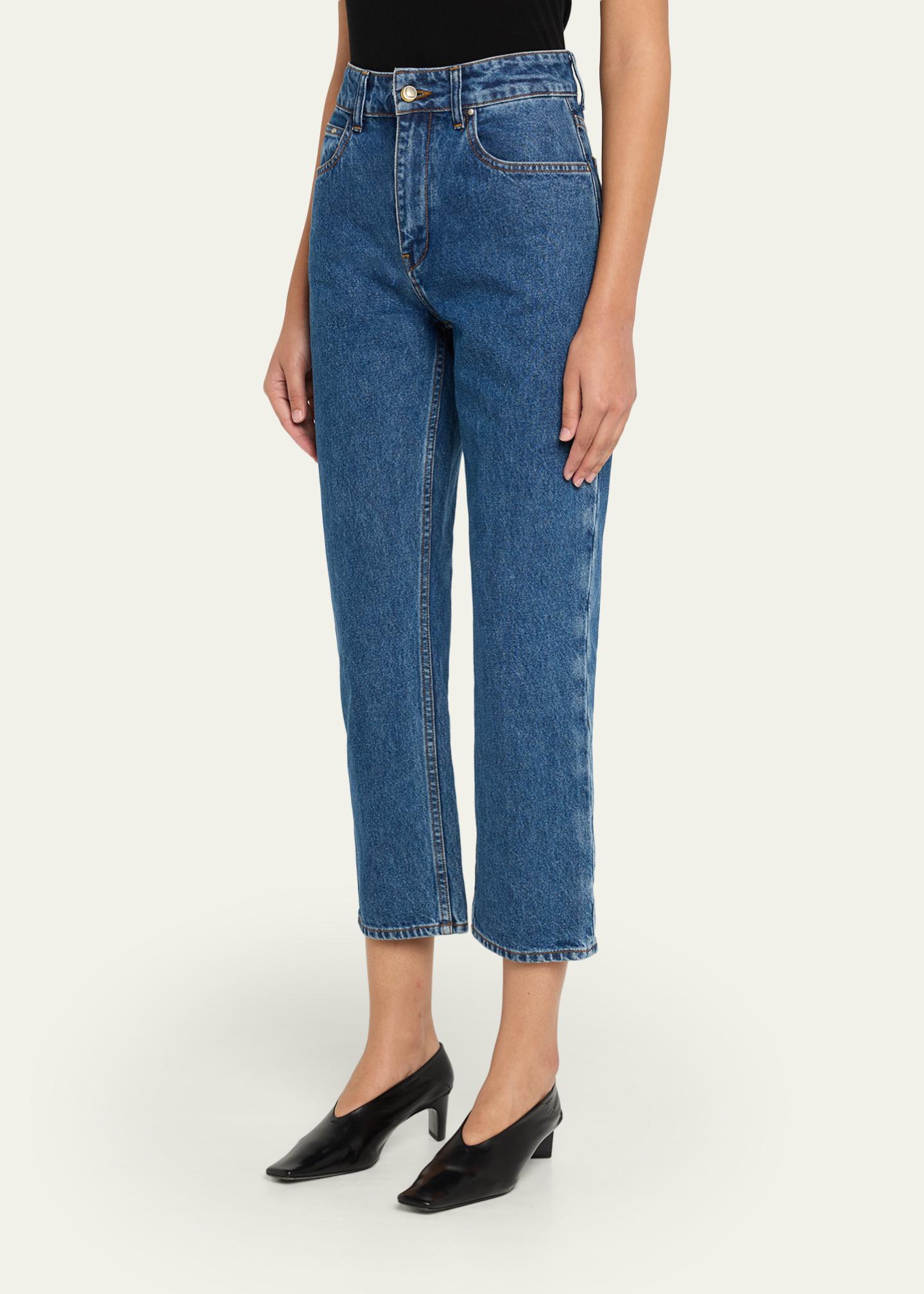 Ossou Drift High-Rise Ankle Jeans - Bergdorf Goodman