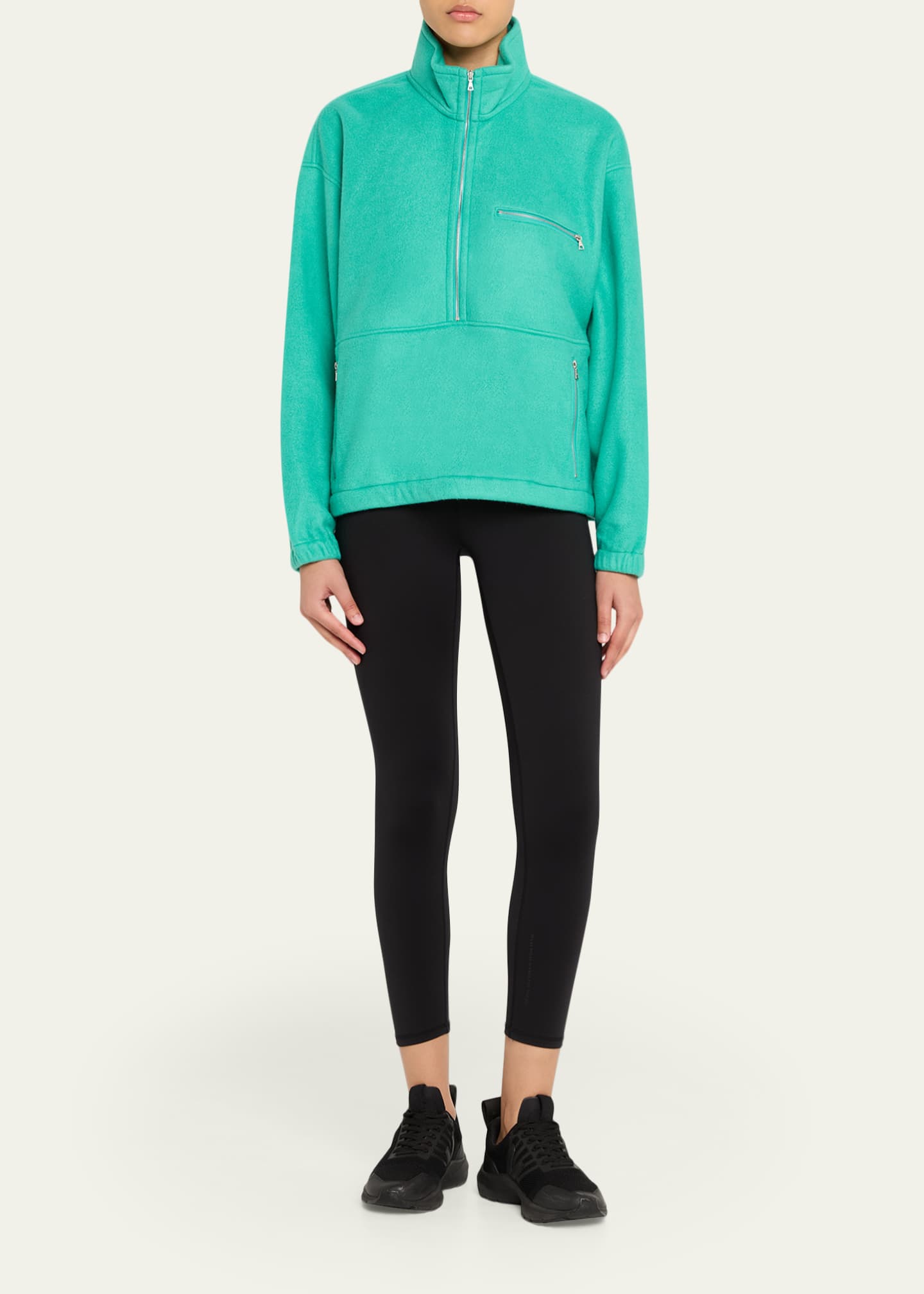 AURALEE Men's Fleece Half-Zip Sweater - Bergdorf Goodman