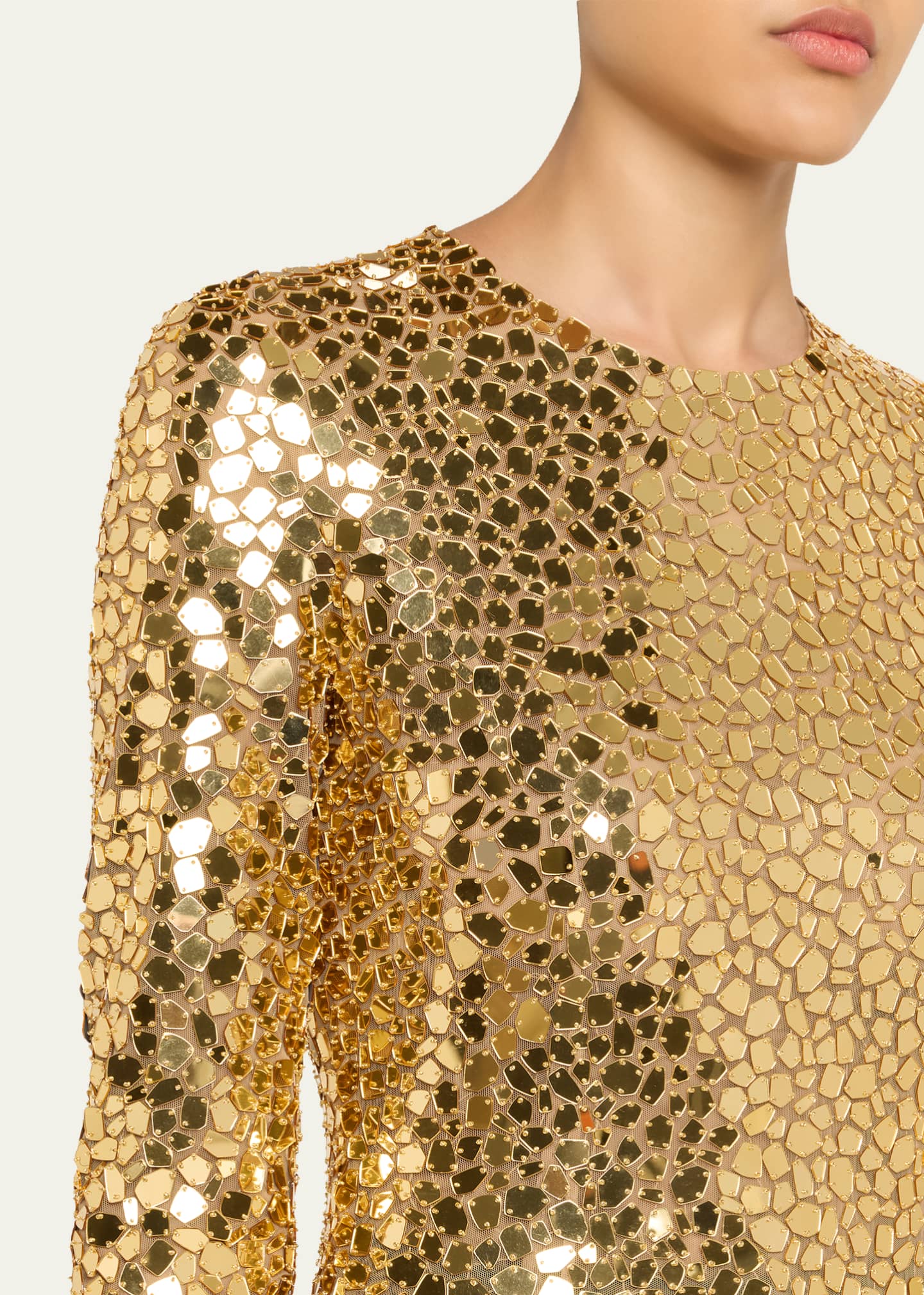 slim fit dress slacks MICHAEL KORS Printed Gold Khaki Dress with Gold Chain – The Untitled  Boutique main image 1