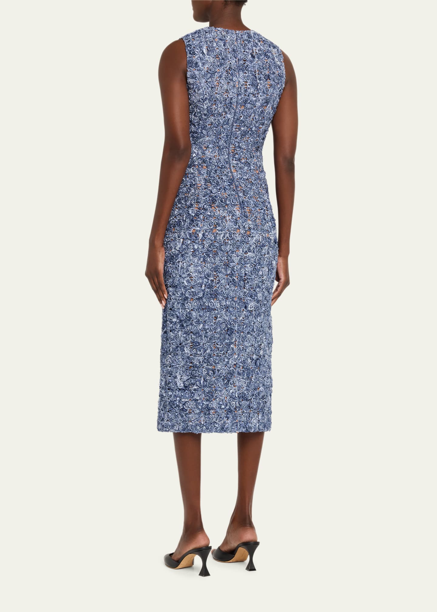Michael Kors Collection Tie-Dye Soutache Lace Midi Dress - Bergdorf Goodman
