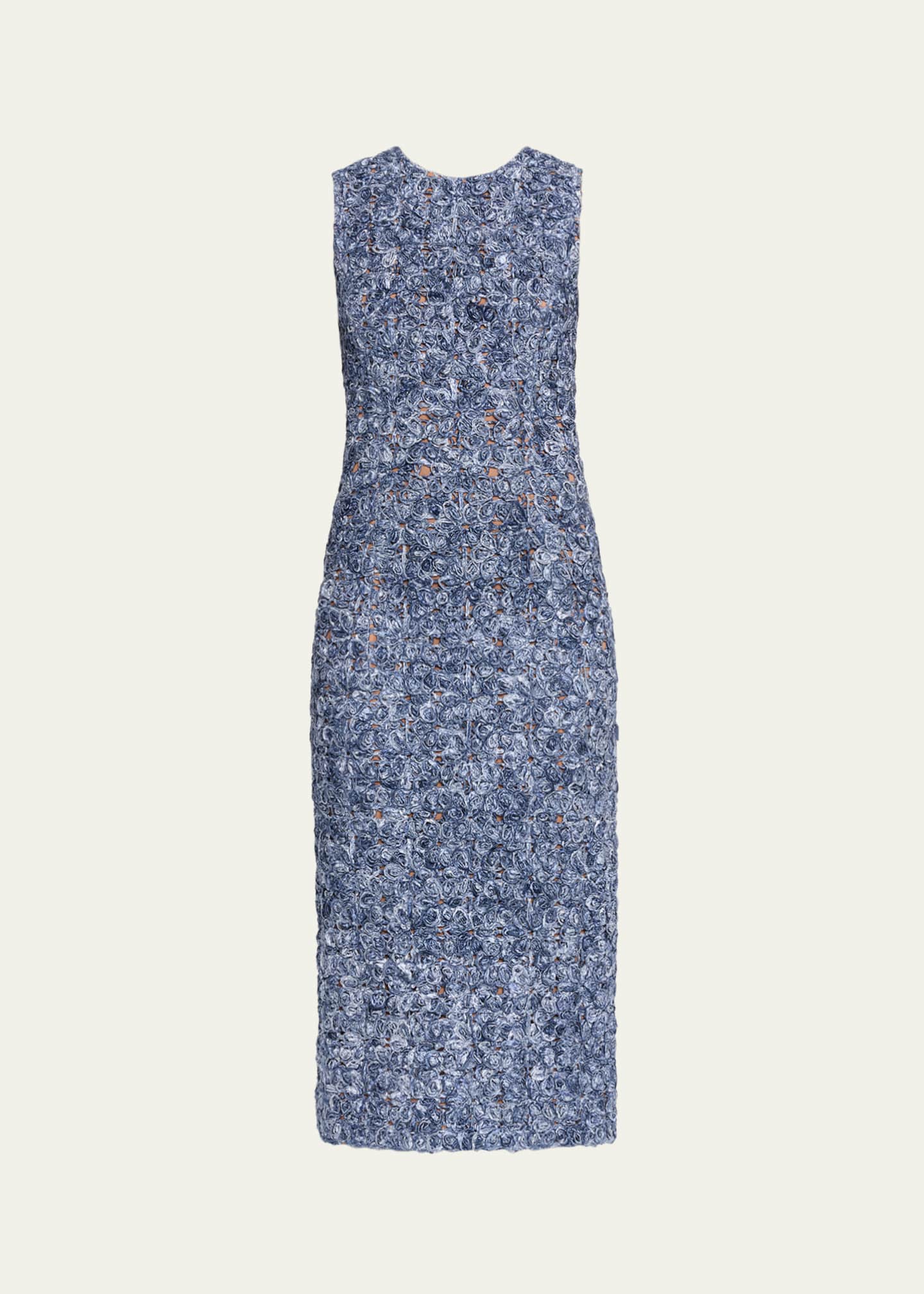 Michael Kors Collection Tie-Dye Soutache Lace Midi Dress - Bergdorf Goodman