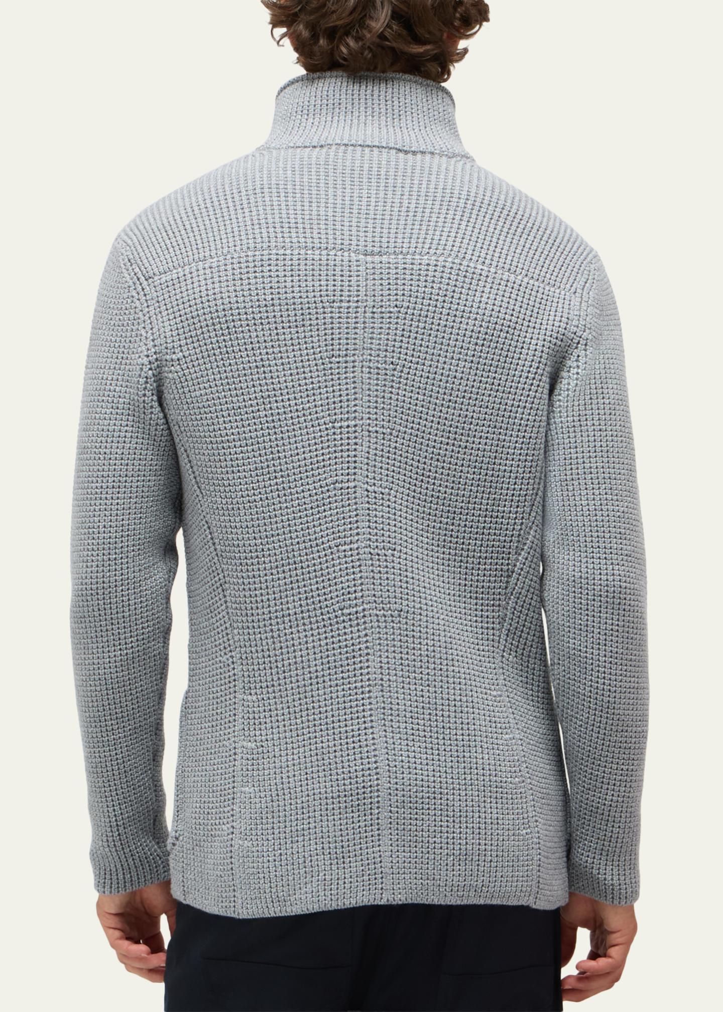Baldassari Men's Brenta Slim Wool Knit Swacket - Bergdorf Goodman