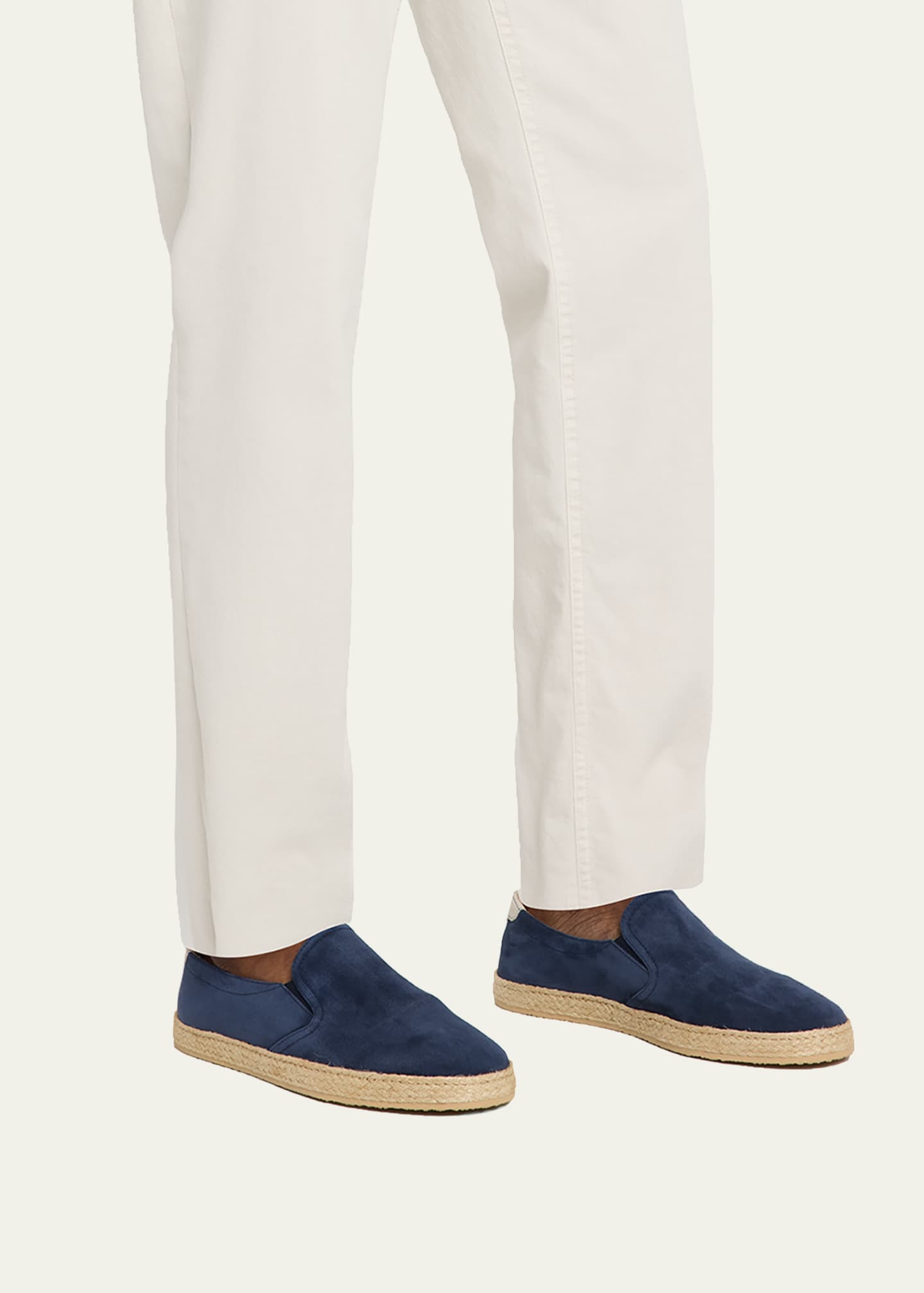 Brunello Cucinelli Men's Suede Slip-On Espadrilles - Bergdorf Goodman