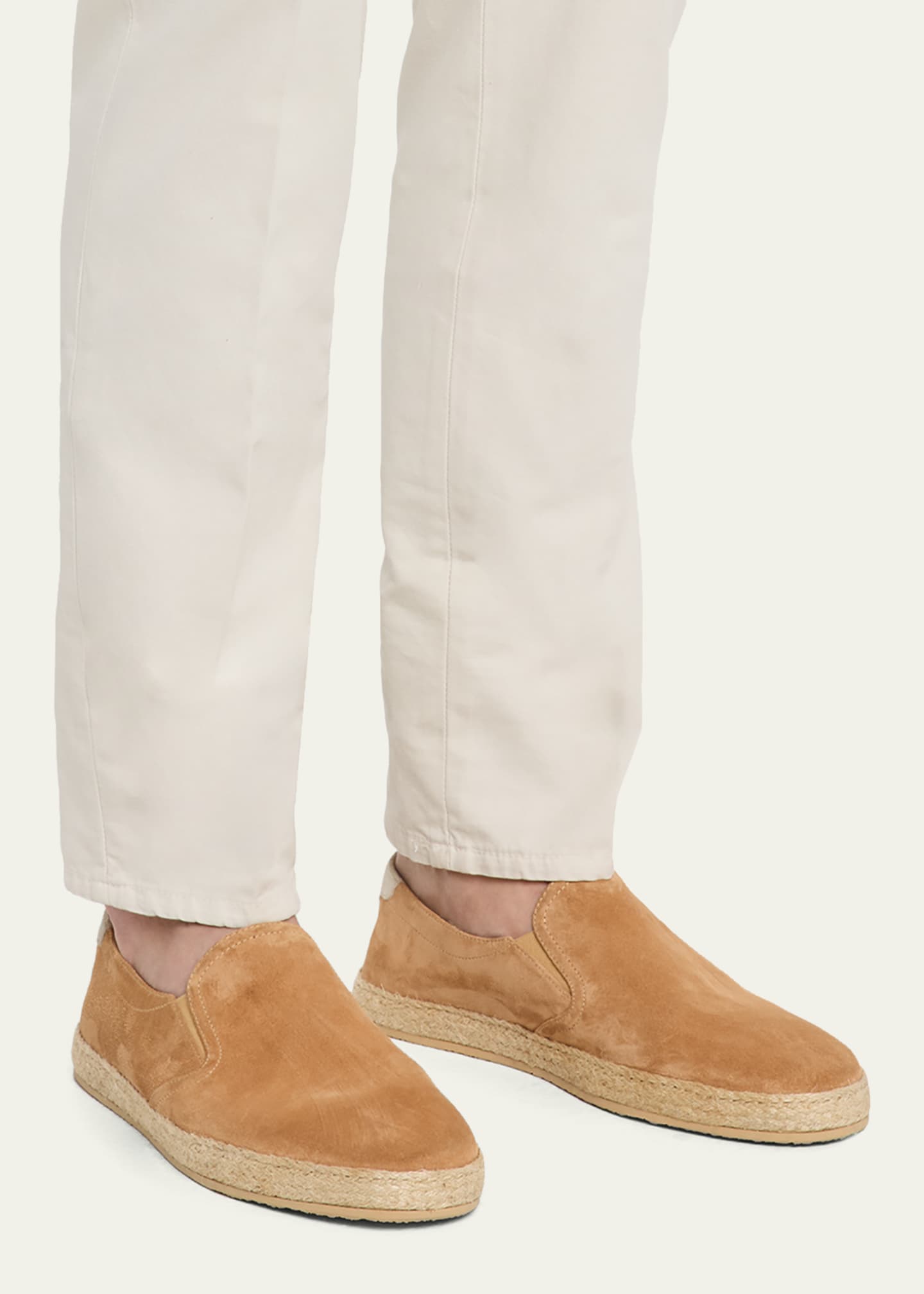 Brunello Cucinelli Men's Suede Slip-On Espadrilles - Bergdorf Goodman