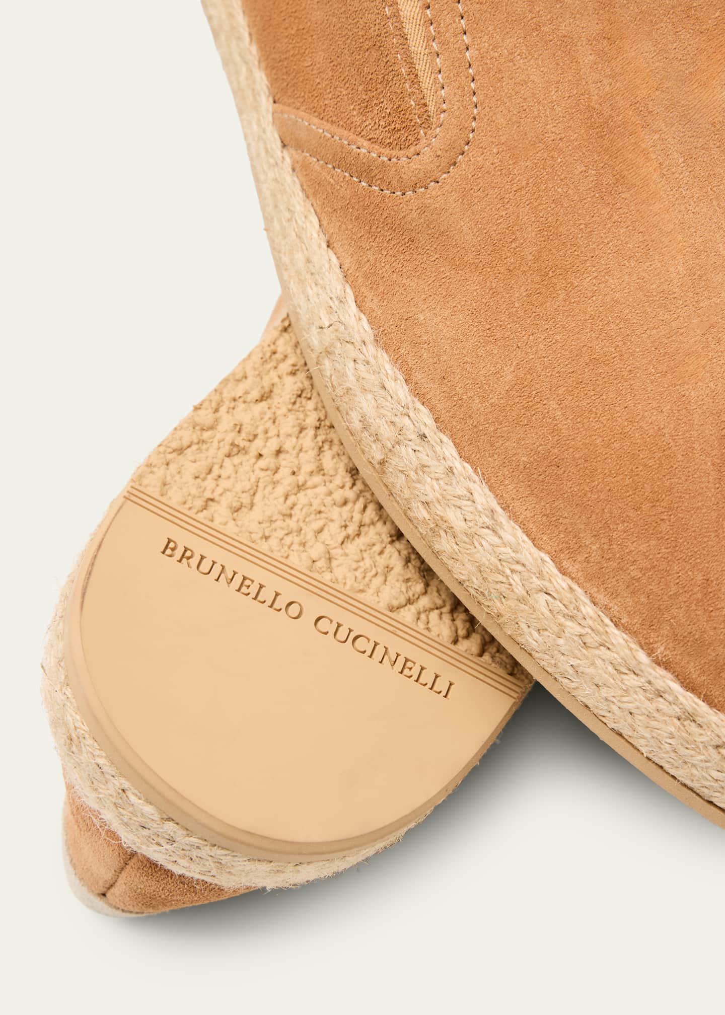 Brunello Cucinelli Men's Suede Slip-On Espadrilles - Bergdorf Goodman