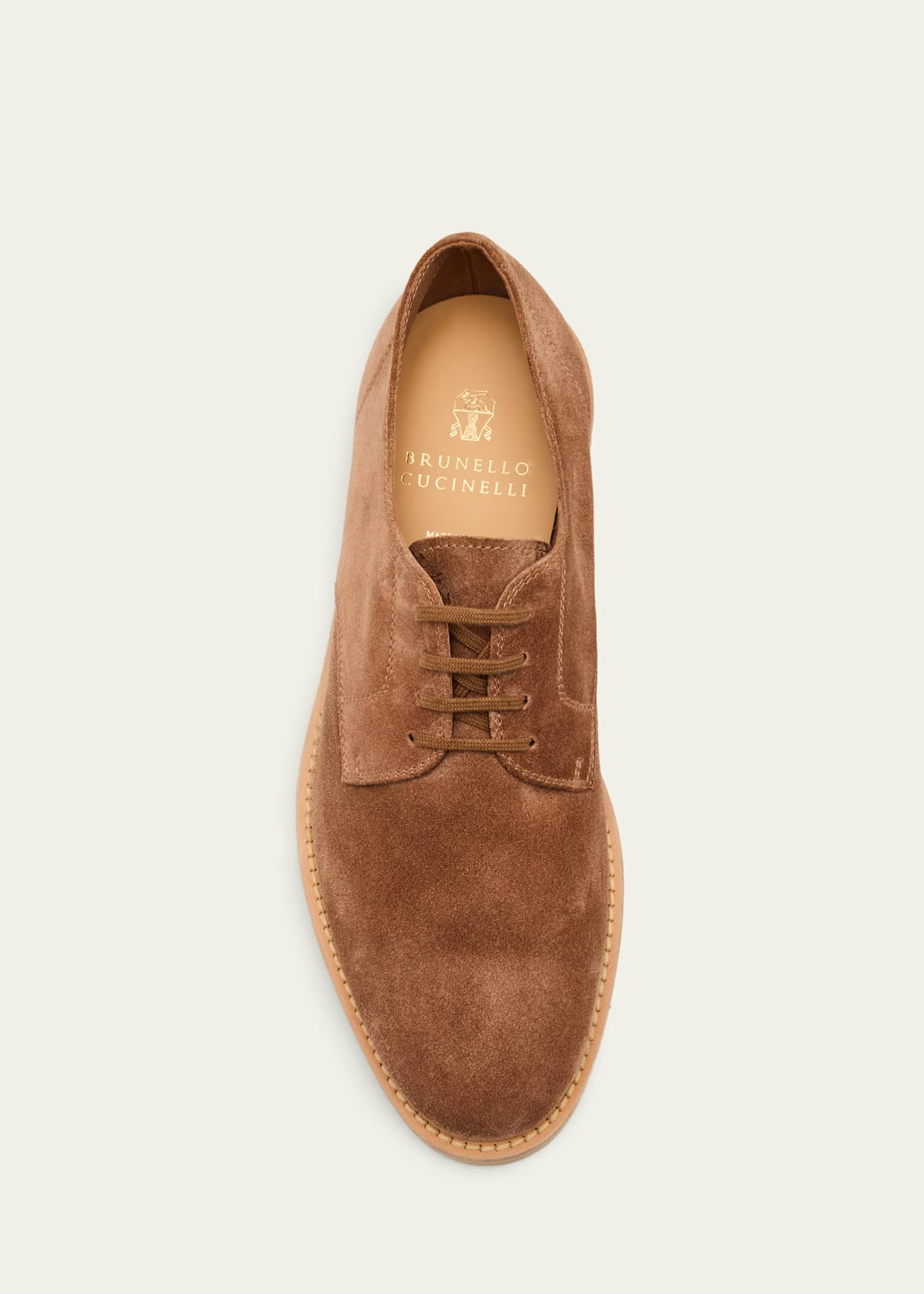 ひろし様購入用【BRUNELLO CUCINELLI 】ドレスシューズ Brunello Cucinelli Men's Suede Tonal-Sole Derby Shoes - Bergdorf