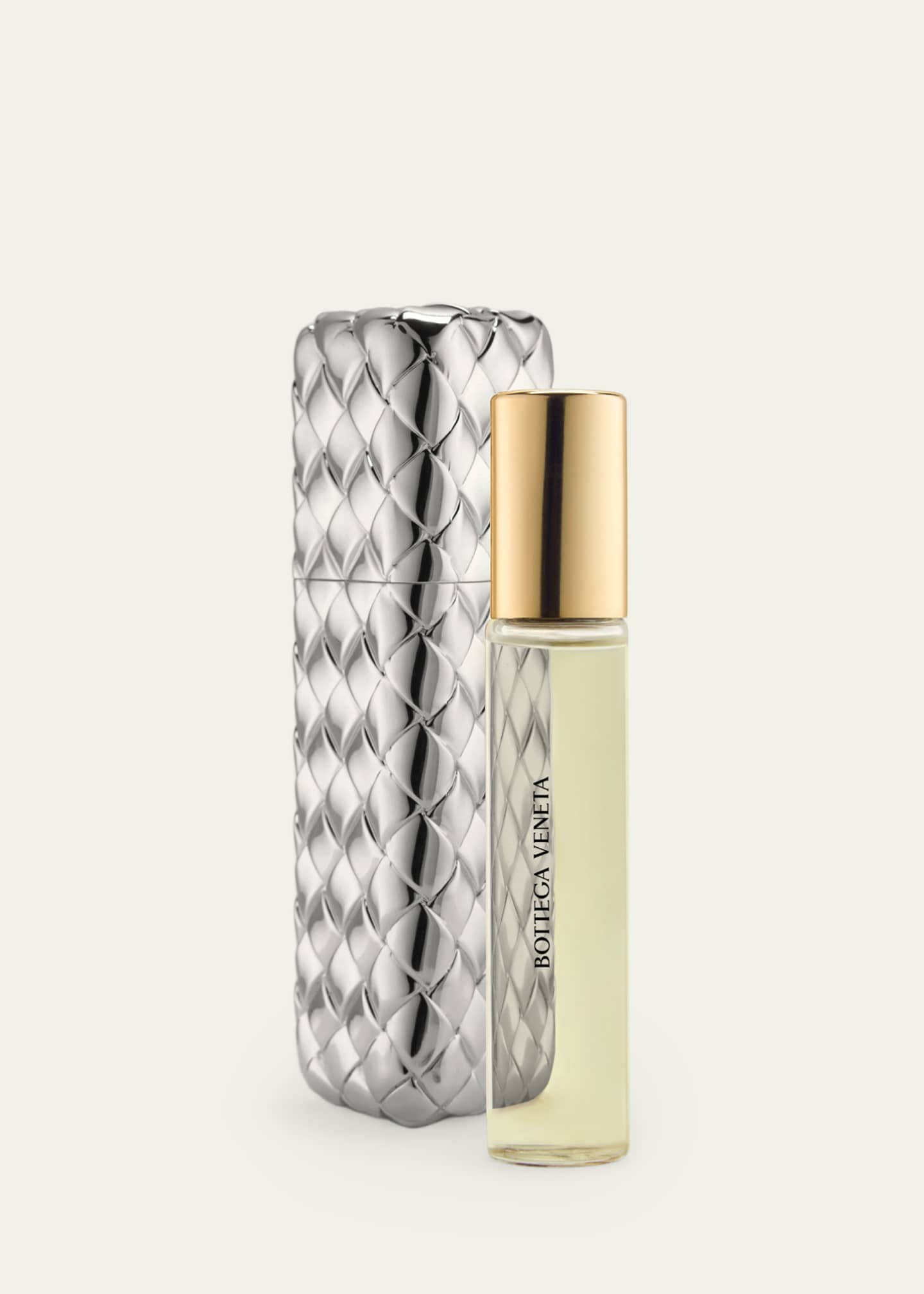 小物 temple  Bottega Veneta Bottega Veneta Silver Travel Fragrance Case - Bergdorf Goodman