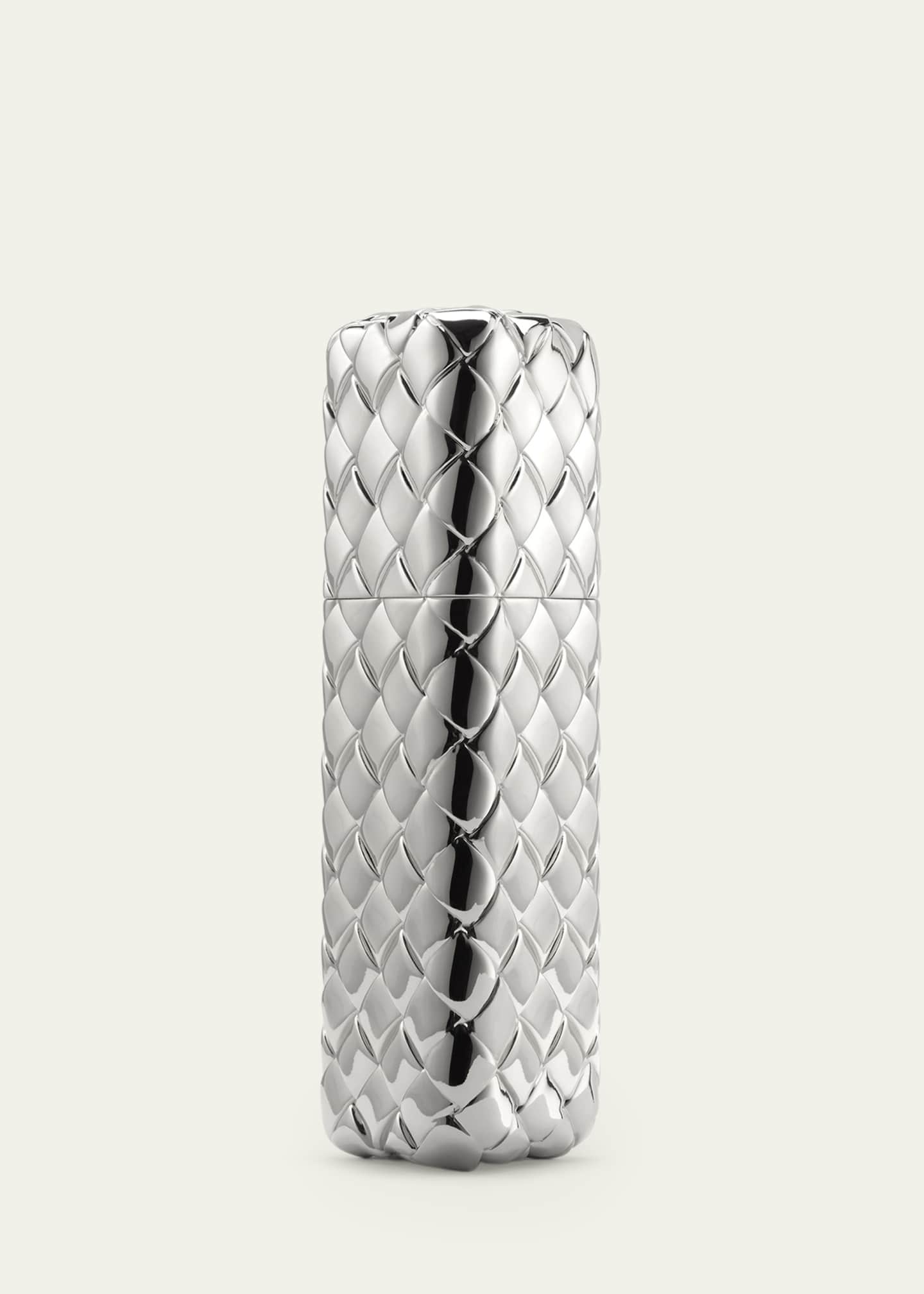 bottega veneta cigarette case Intrecciato Shoulder Bag Brown Auth 573 This travel spray case features a luminous silver finish and the iconic Intreccio relief Bottega Veneta Intrecciato Cigarette Case