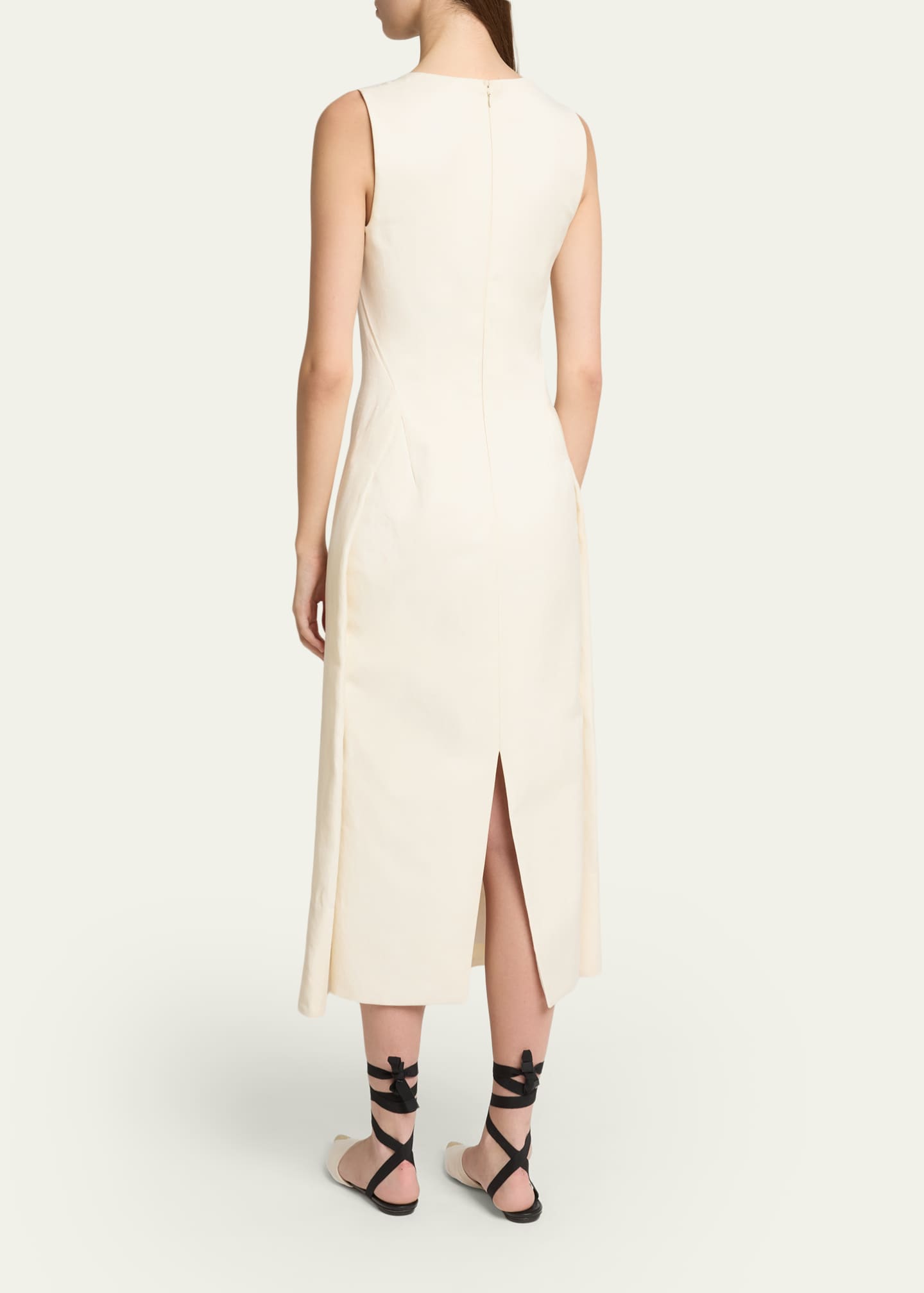 Jacquemus Black 'The Tablier' Midi Dress