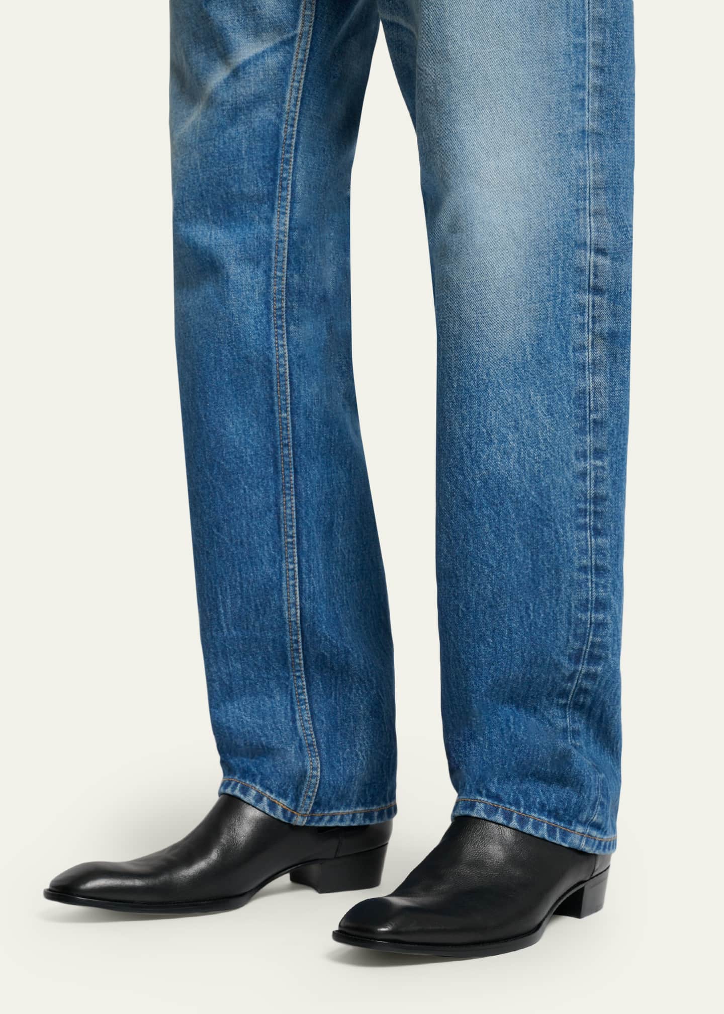 Saint Laurent Men's Stanton Leather Chelsea Boots - Bergdorf Goodman