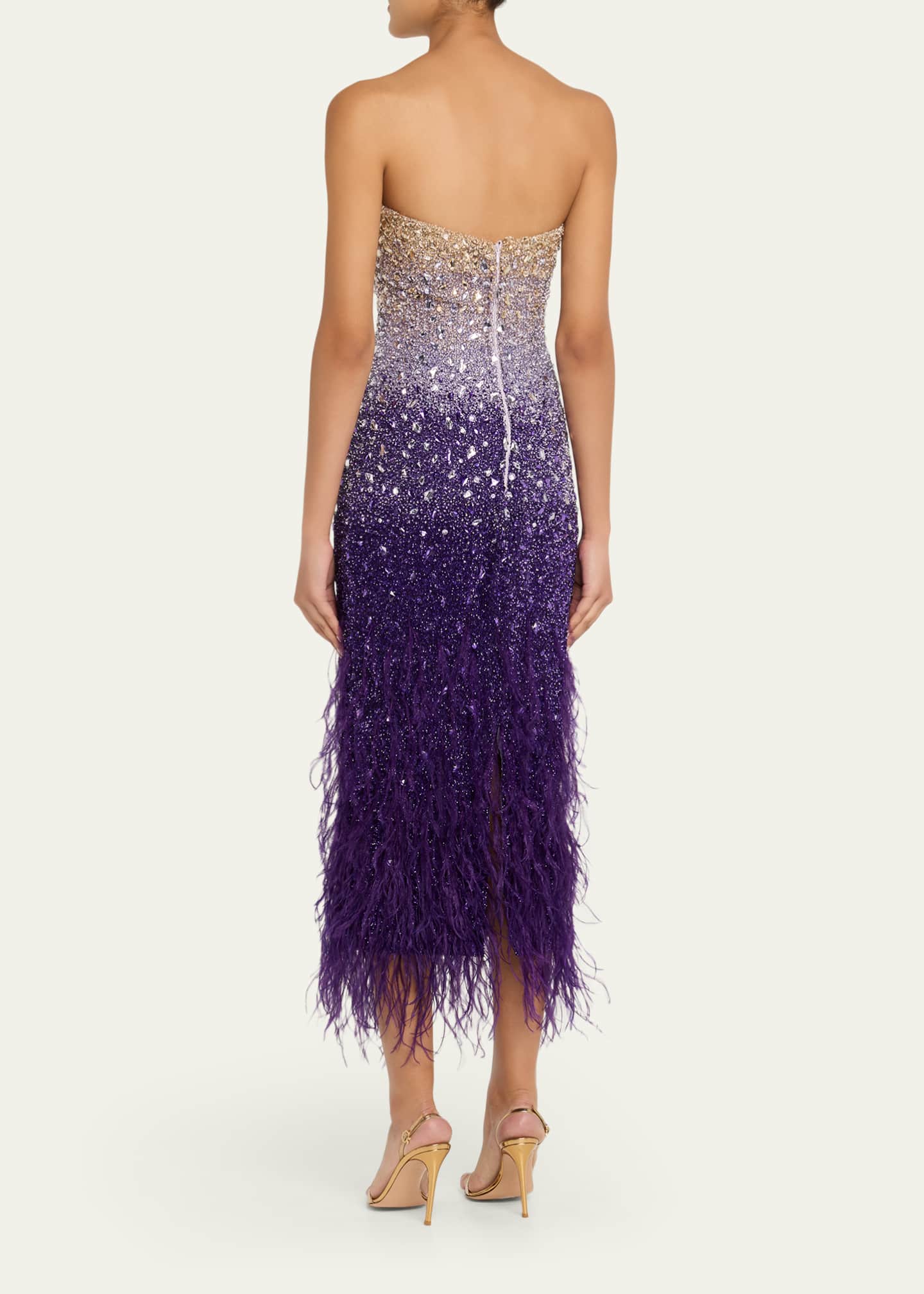 pamella roland purple dress Pamella Roland Starburst Tulle Cocktail Dress