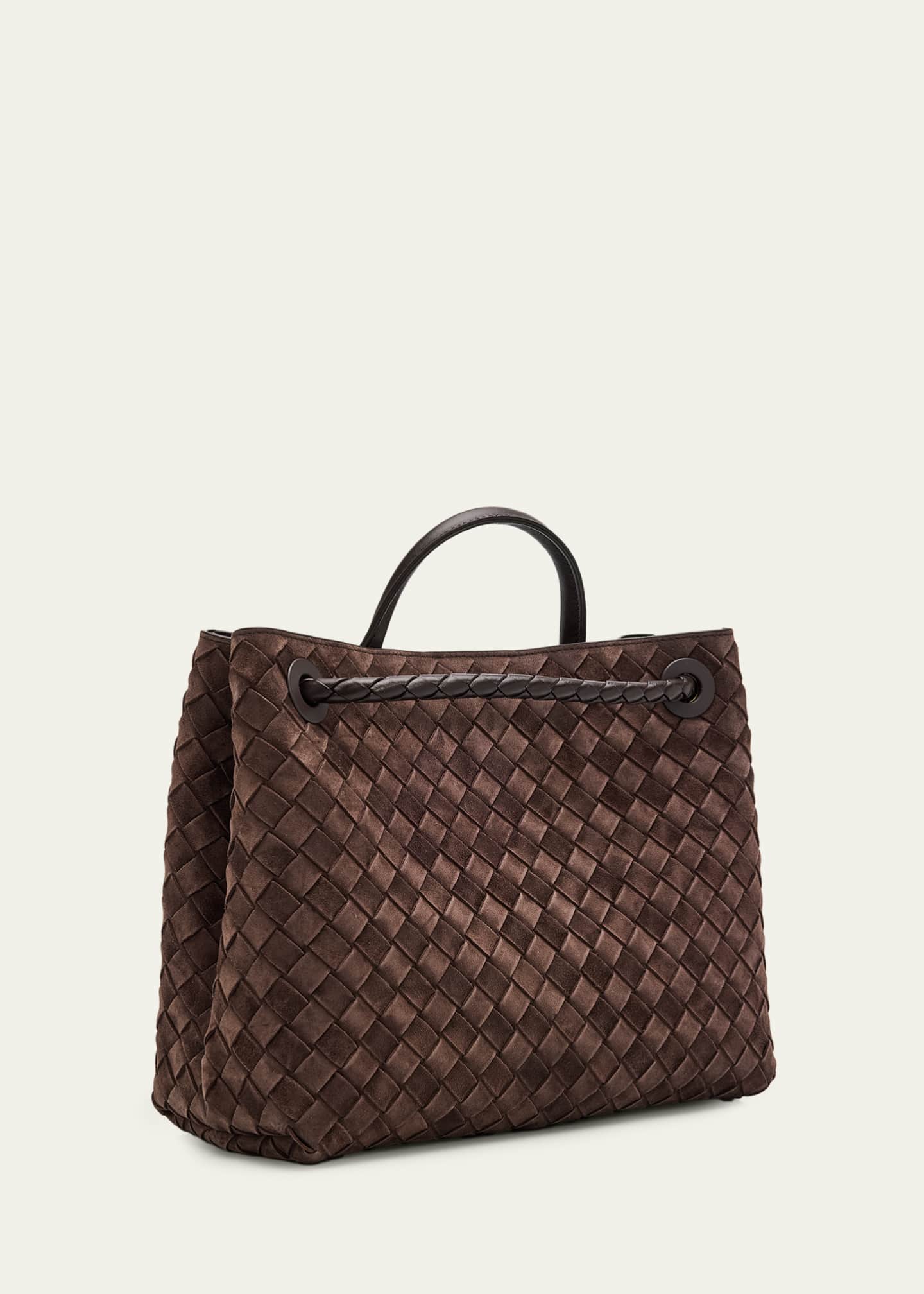 Bottega Veneta Andiamo Medium Top-Handle Bag in Suede - Bergdorf