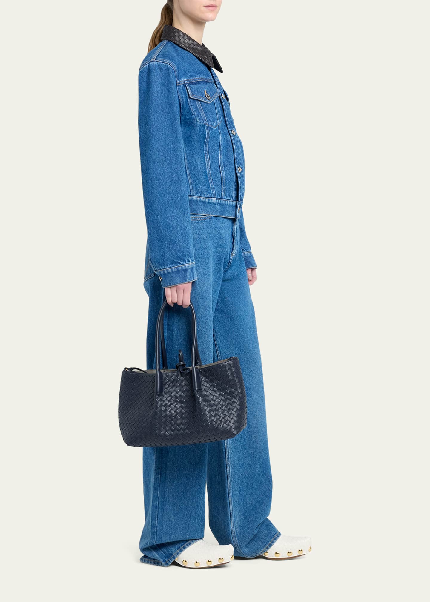 Bottega Veneta Medium Pinacoteca Reversible Leather Tote Bag