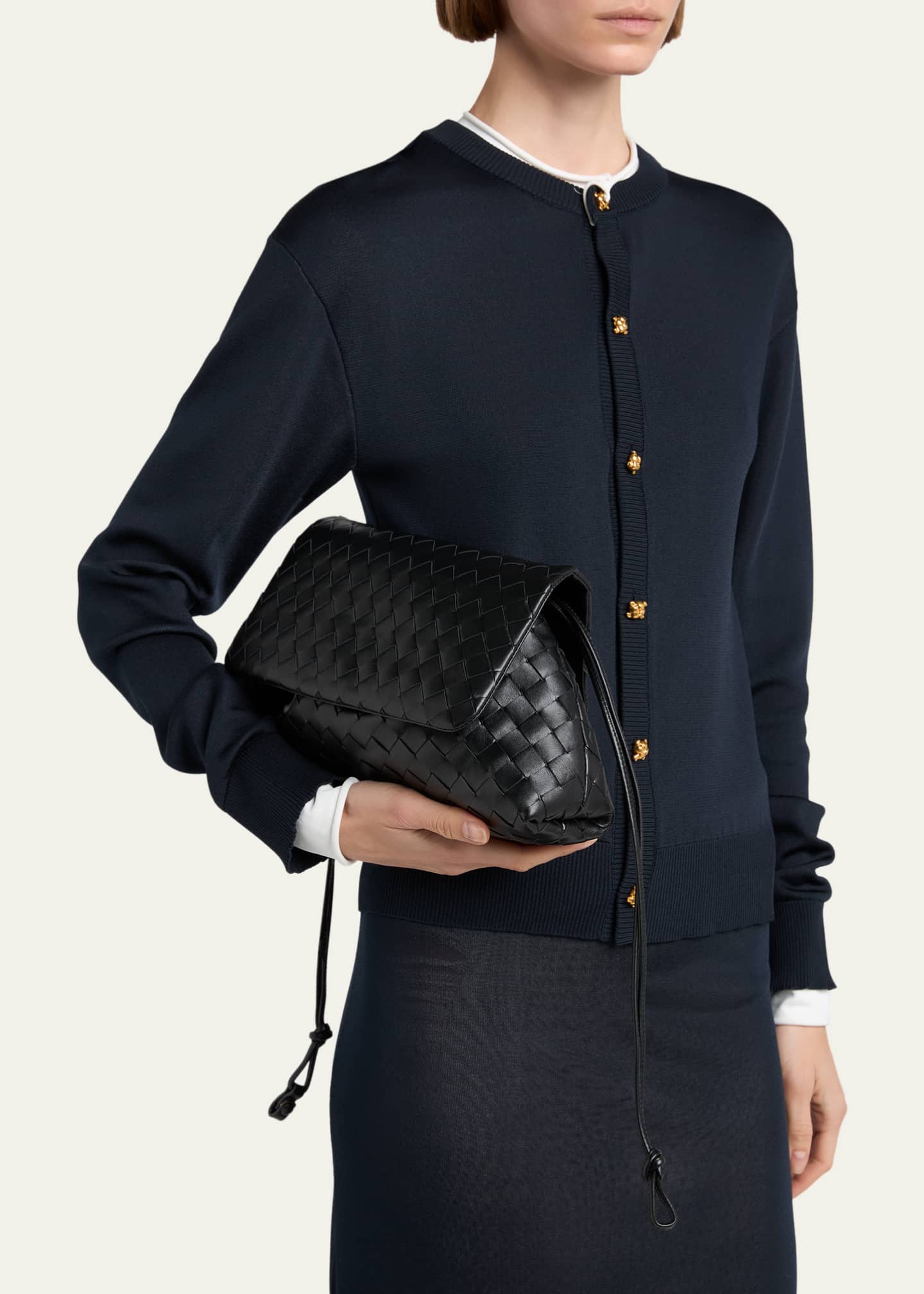 Bottega Veneta Giorno Leather Drawstring Shoulder Bag - Bergdorf