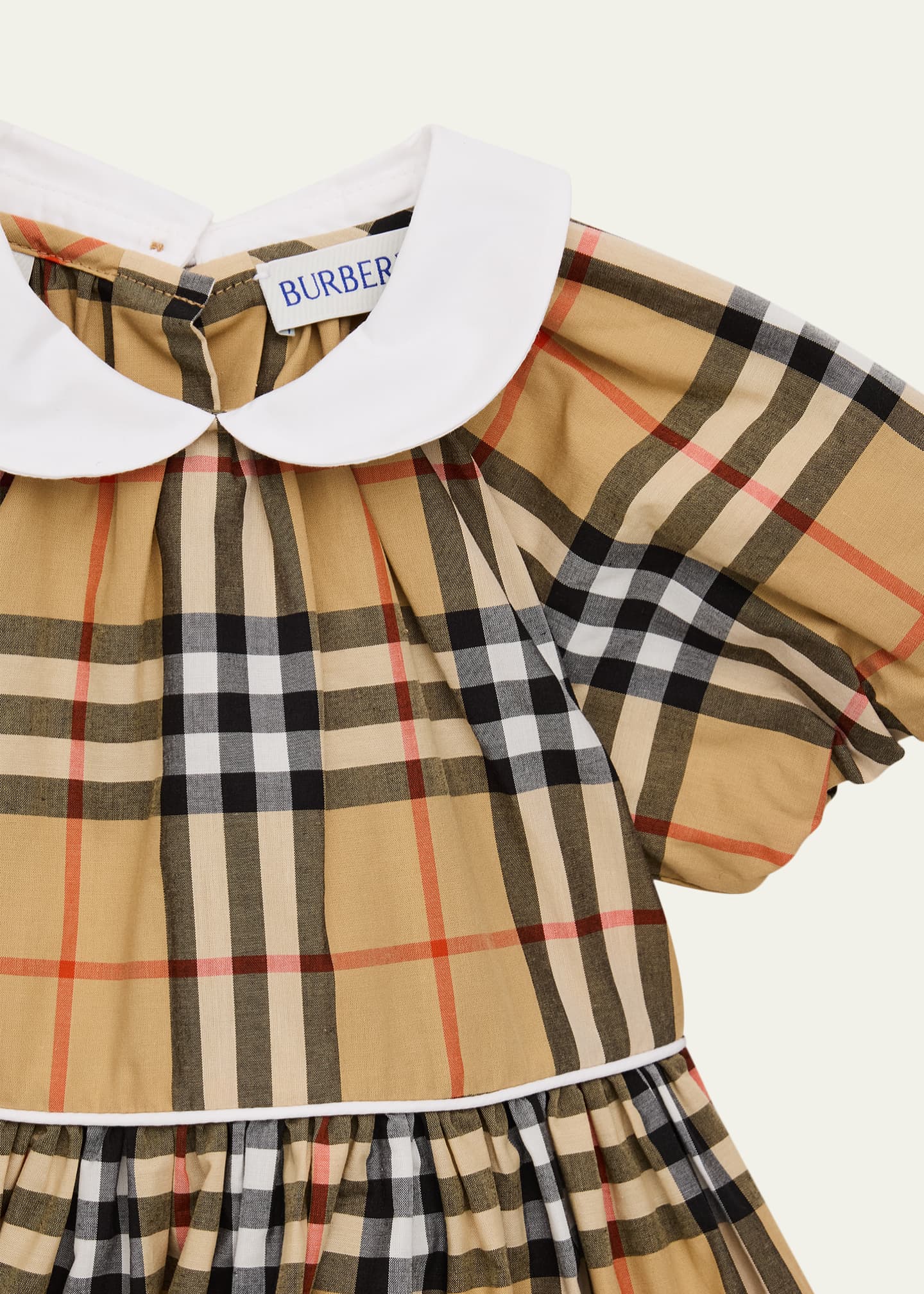 burberry cotton dress Check Cotton Shirt Dress in Sand beige - Women