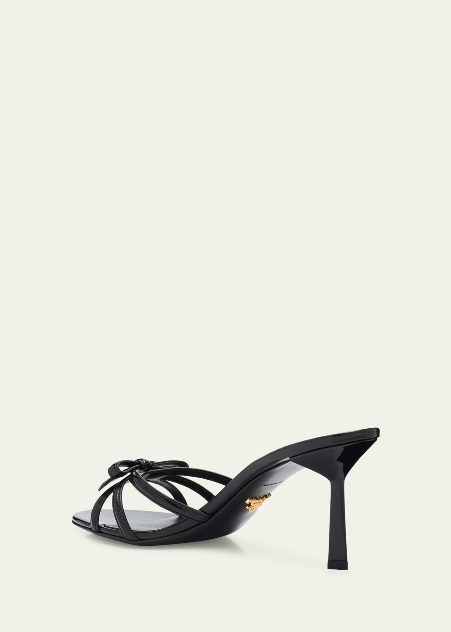 Prada 75mm Vernice Leather Mule Sandals - Bergdorf Goodman