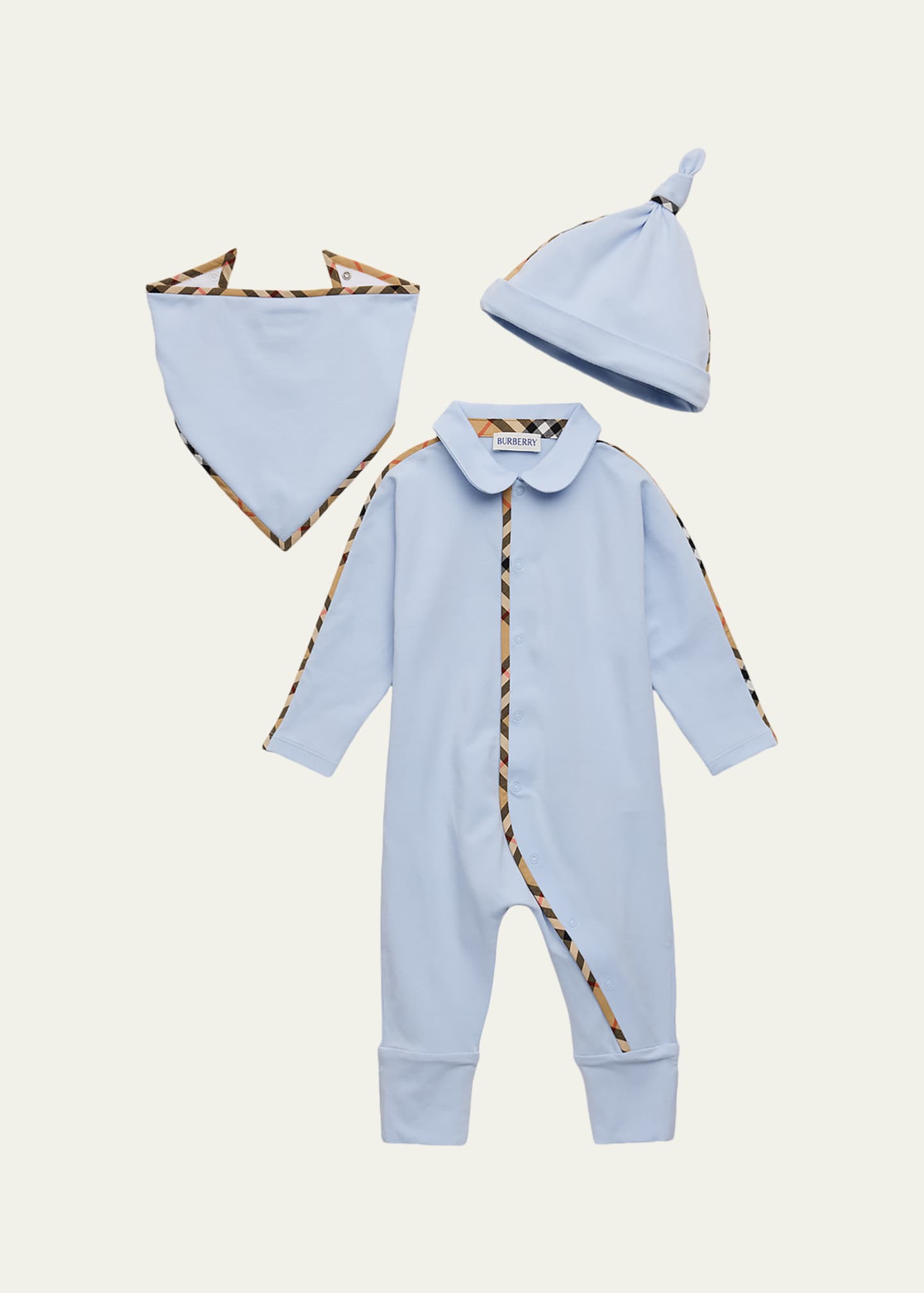 BURBERRY キッズ セットアップ Burberry Boy's Stretch Cotton Three-Piece Gift Set, Size 1M-18M