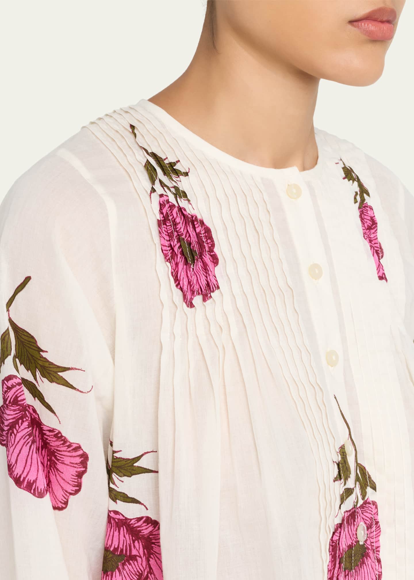 Alix Of Bohemia Nyxe Fuchsia Poppy Midi Dress, White, Women's, Small, Cocktail & Party Wedding Guest Dresses Midi Dresses