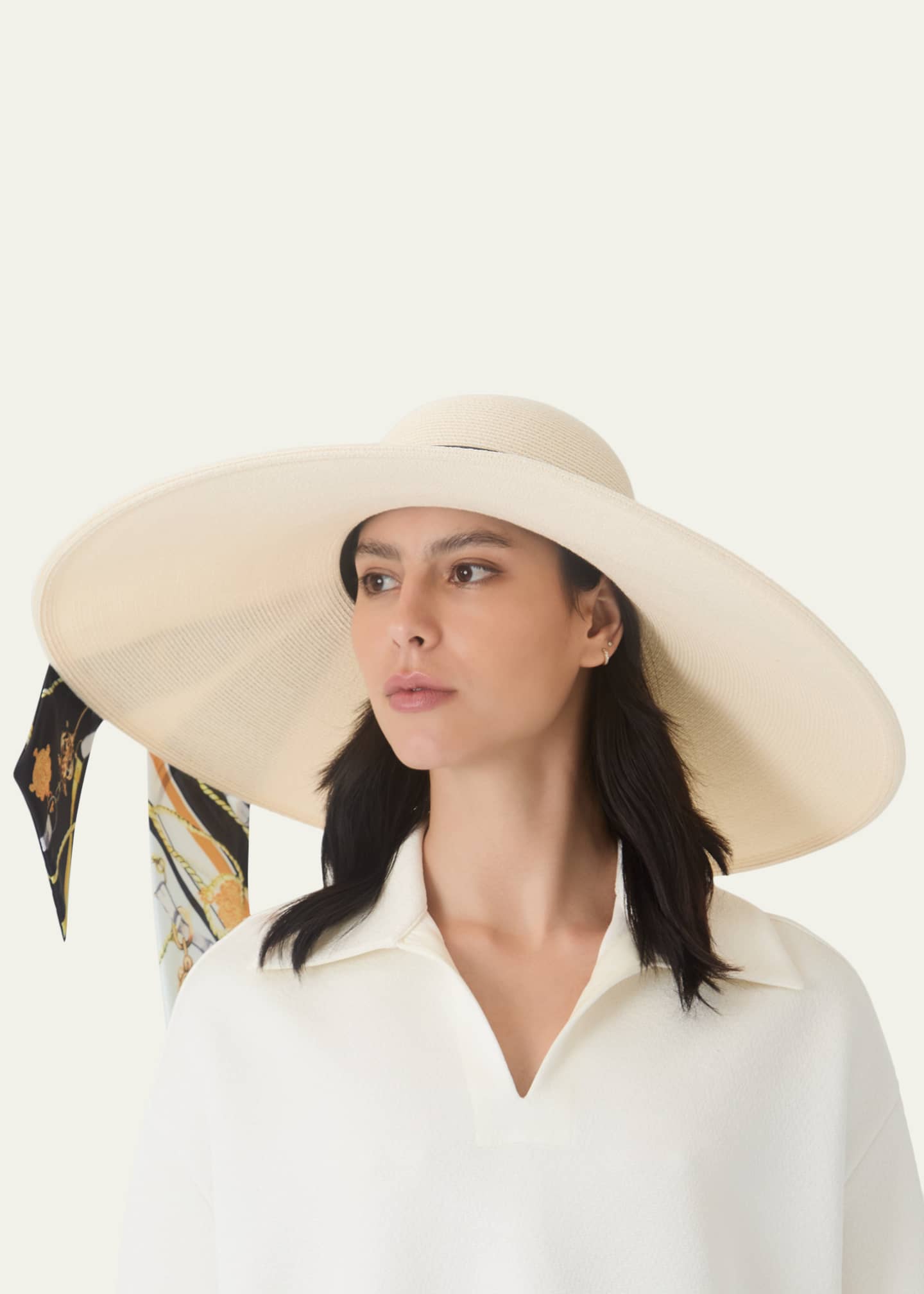 Eugenia Kim Sunny Satin Scarf Sun Hat - Bergdorf Goodman