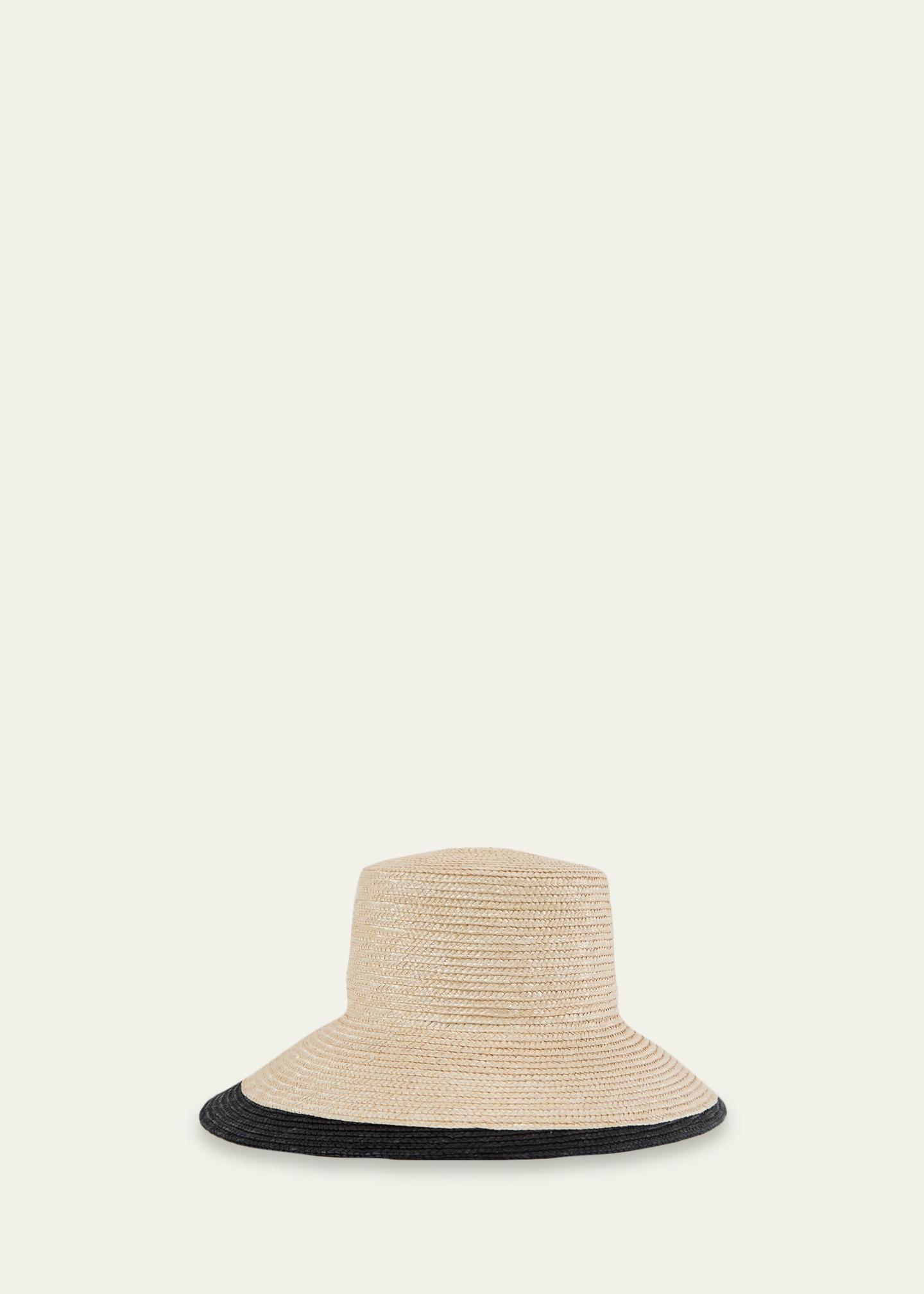 Eugenia Kim Beige Woven Straw Sun Hat EUGENIA KIM Lillian embellished raffia-effect hat | NET-A-PORTER main image 2