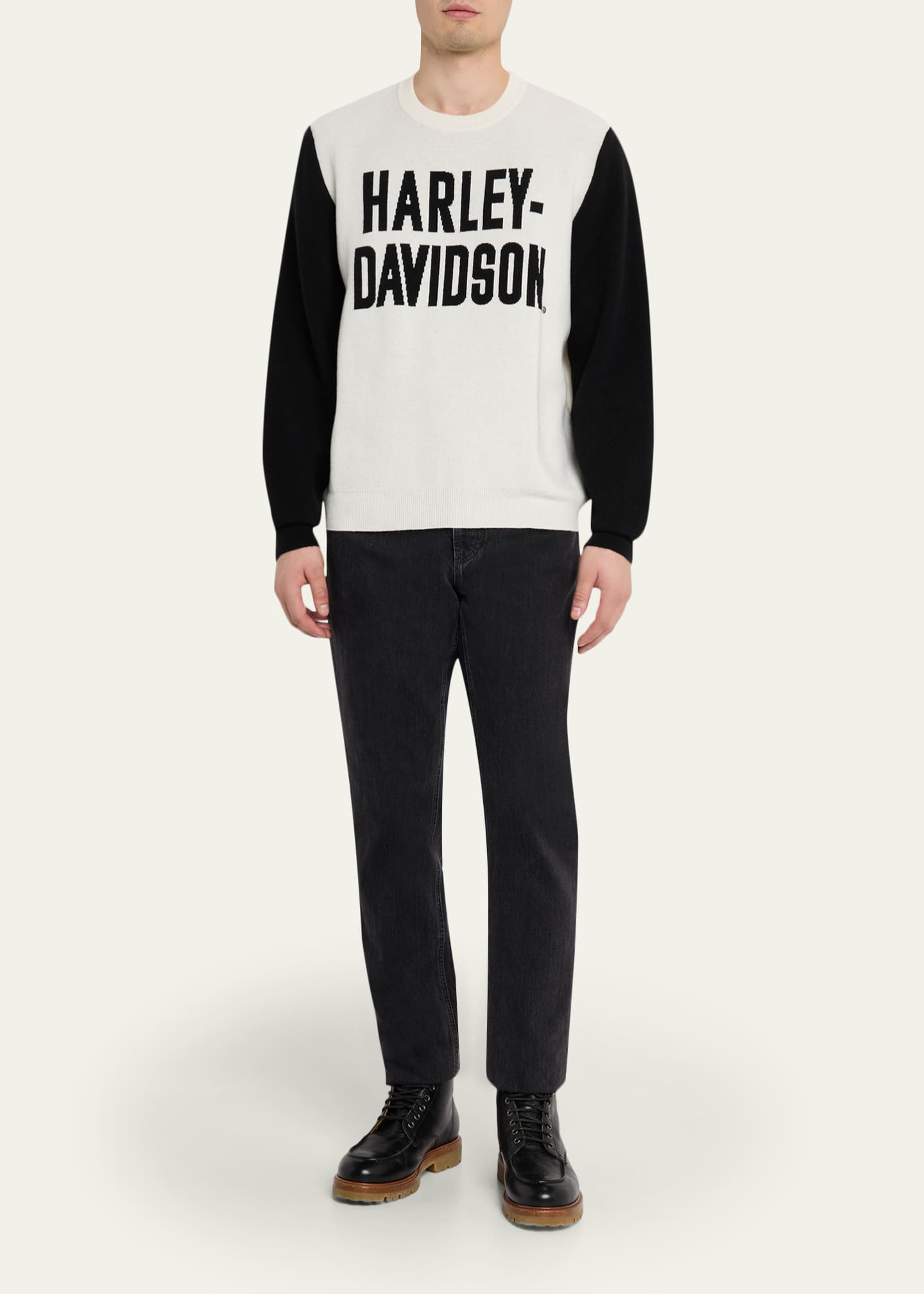 God's True Cashmere x Harley-Davidson Men's Milano Cashmere Logo