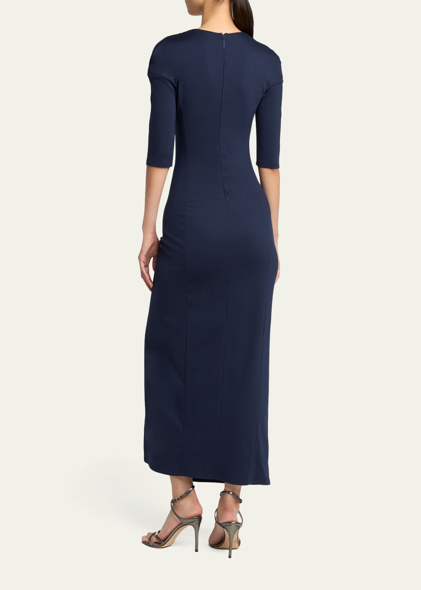 one shoulder velvet midi dress one shoulder velvet sleeveless midi dress Black / Medium