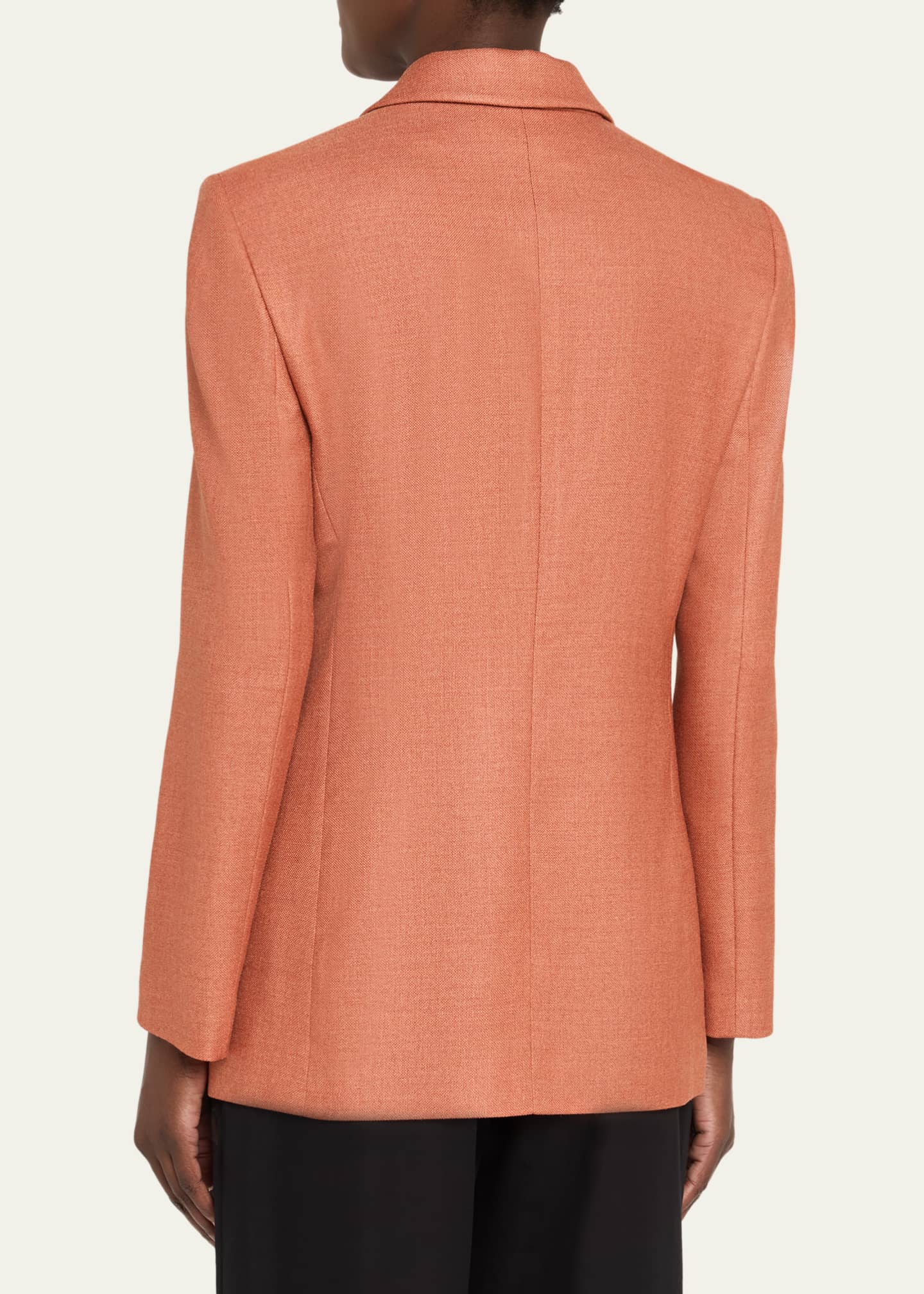 Giorgio Armani Silk-Wool Single-Breasted Blazer Jacket - Bergdorf