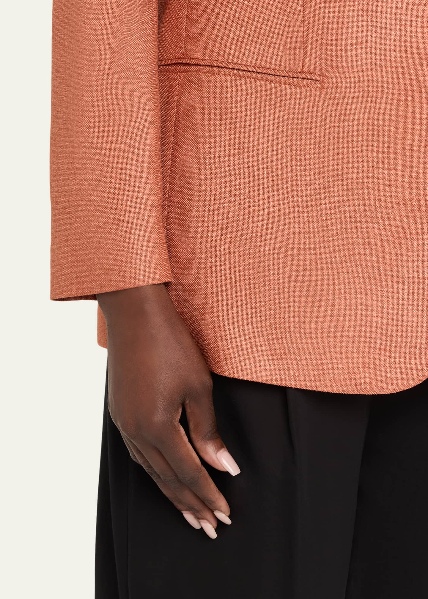 Giorgio Armani Silk-Wool Single-Breasted Blazer Jacket - Bergdorf