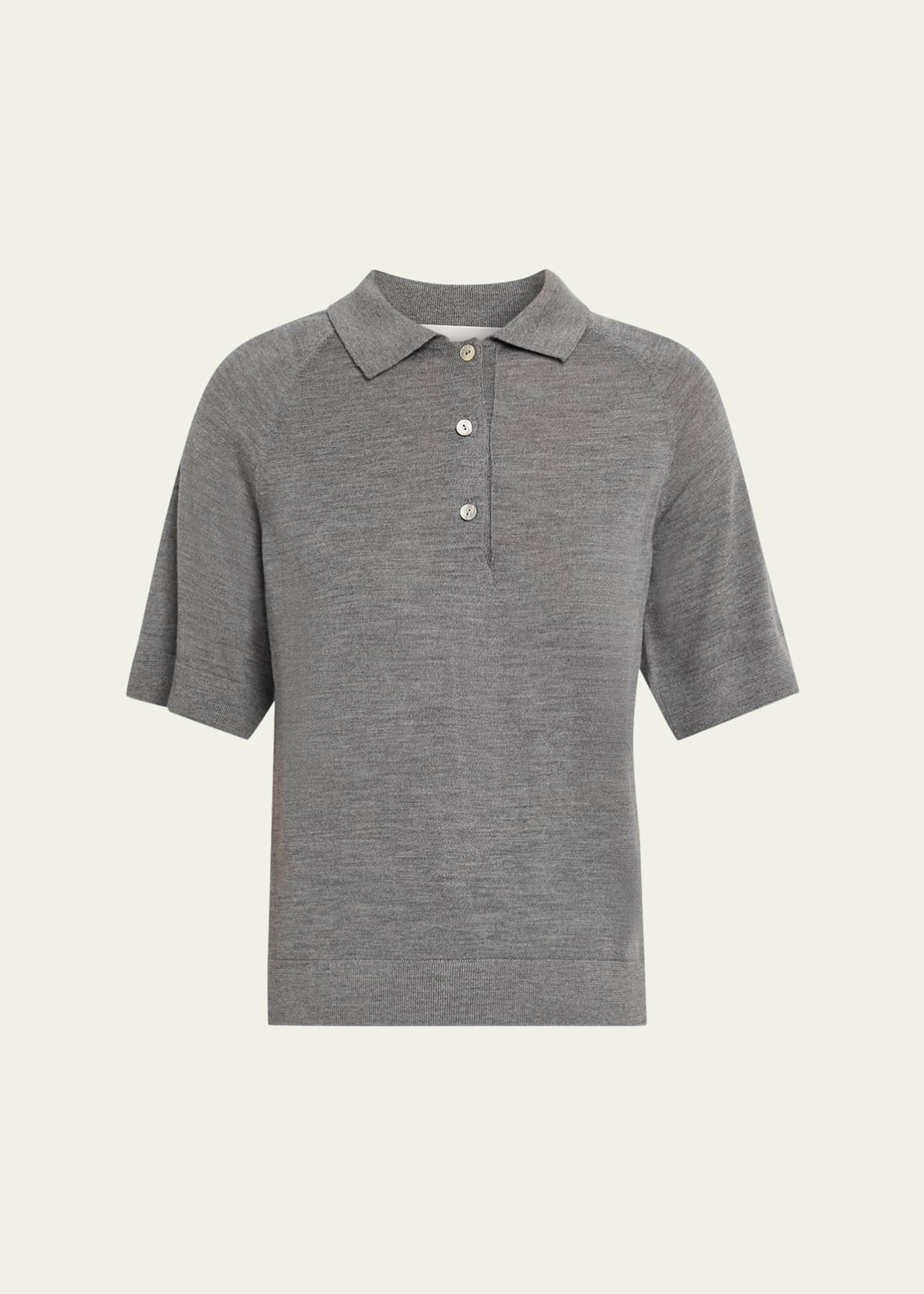 NACKIYE Cashmere-Silk Polo Knit Top - Bergdorf Goodman