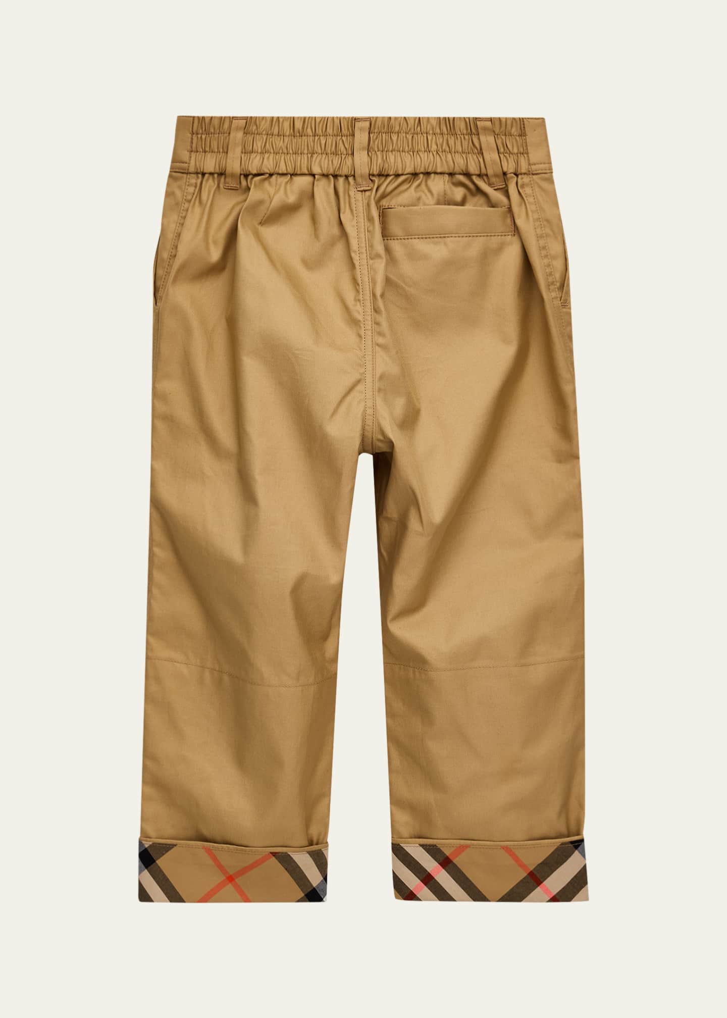 Burberry Boy's Sheldon Check Cotton Trousers, Size 3-14 - Bergdorf