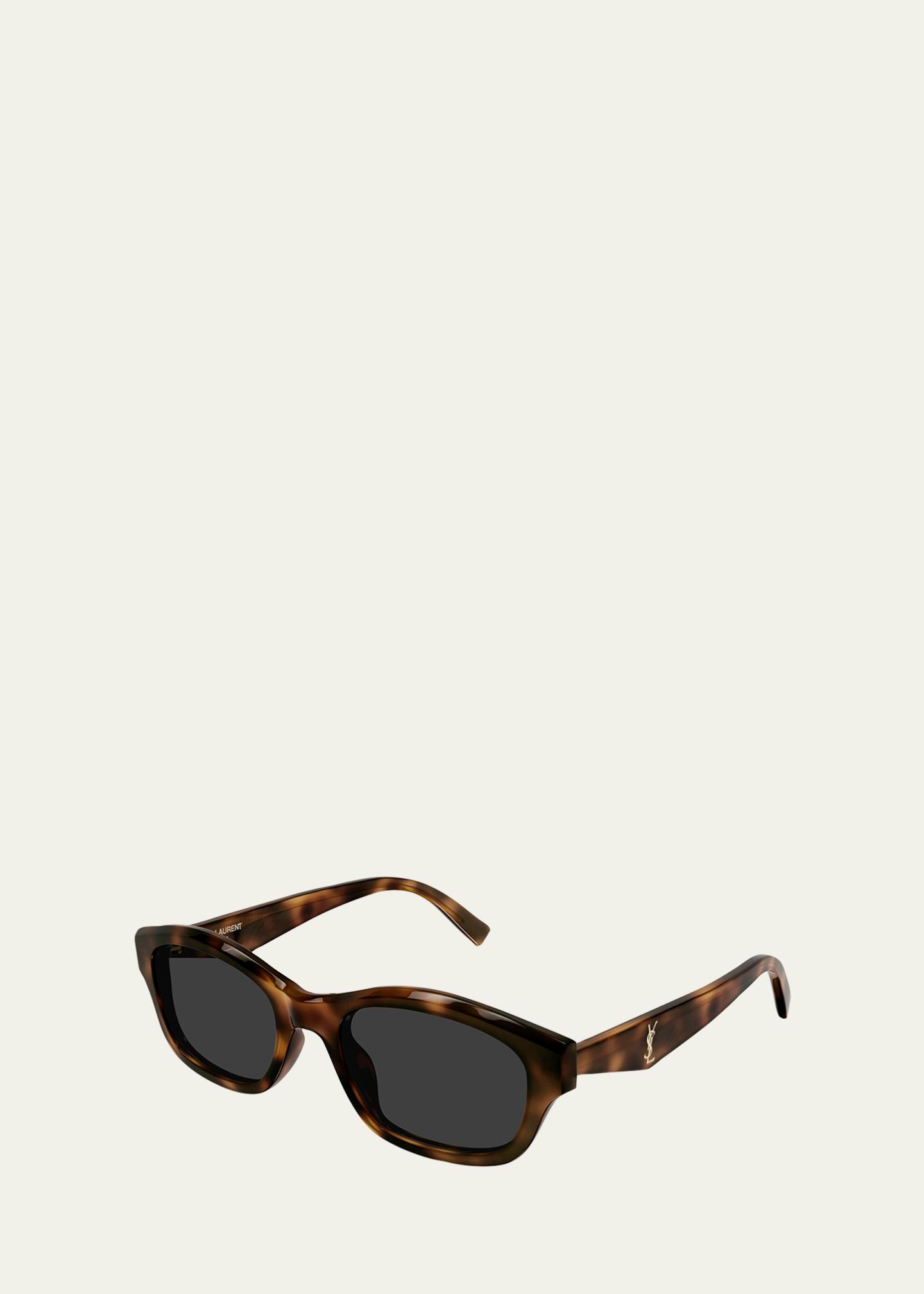 Saint Laurent Monogram 53mm Rectangular Sunglasses - Bergdorf Goodman
