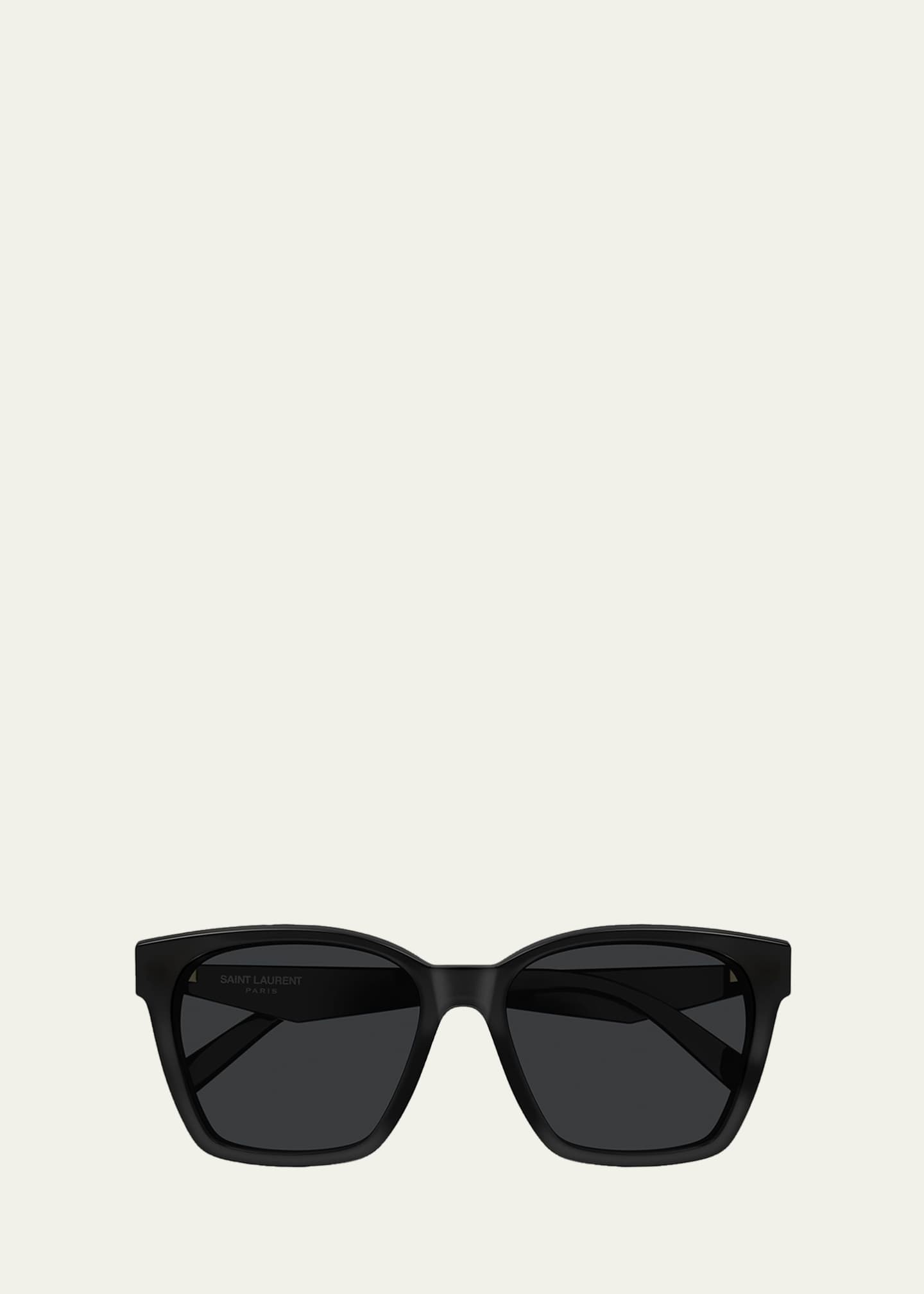 Saint Laurent 57mm Acetate Square Sunglasses - Bergdorf Goodman