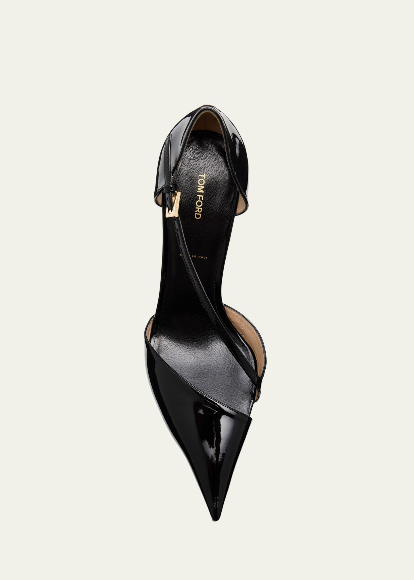 TOM FORD 100mm Queen Anne Patent Leather Pumps - Bergdorf Goodman