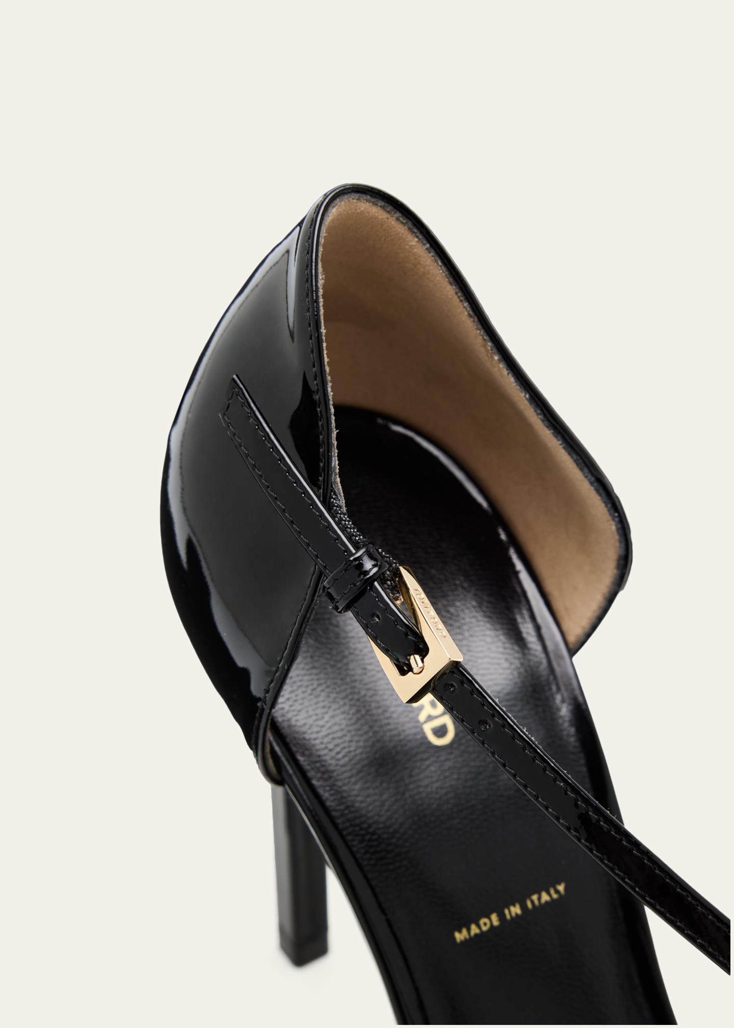 TOM FORD 100mm Queen Anne Patent Leather Pumps - Bergdorf Goodman