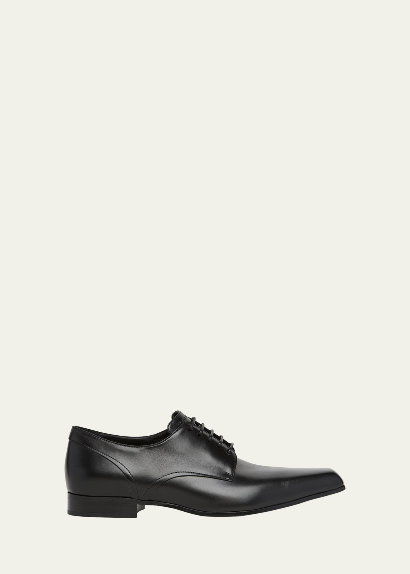 McQueen Men's Artie Leather Derby Shoes - Bergdorf Goodman