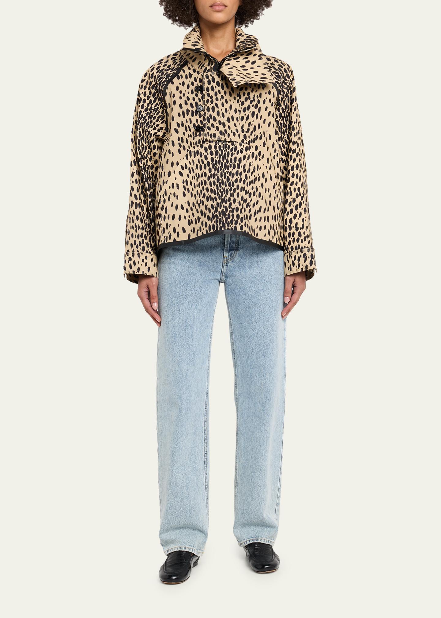 NACKIYE Spotted Cotton Fisherman Coat - Bergdorf Goodman